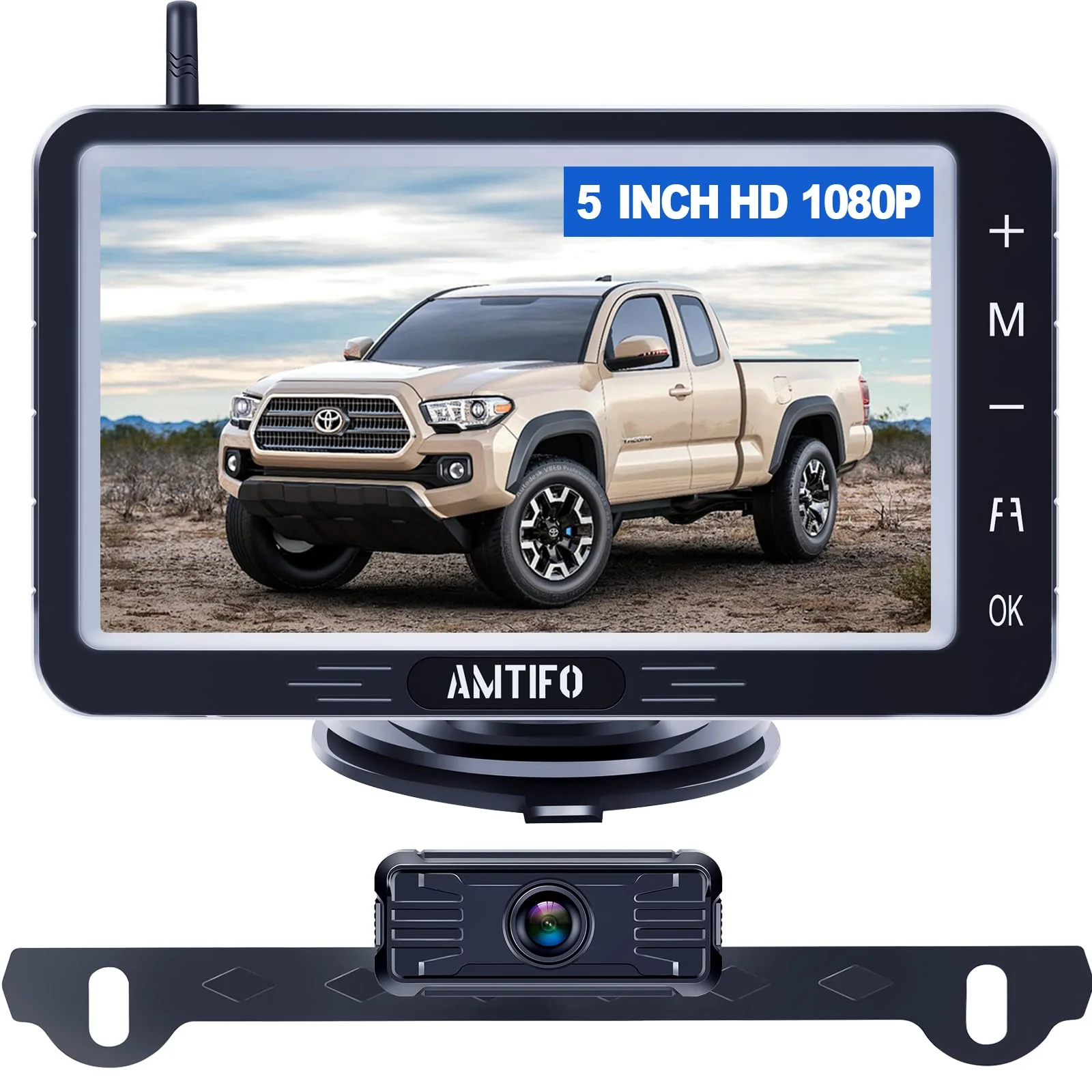 Wireless Backup Camera 5-inch for Truck: Easy to Install Back up Camera - HD 1080P Rear View Camera for Trucks SUVs