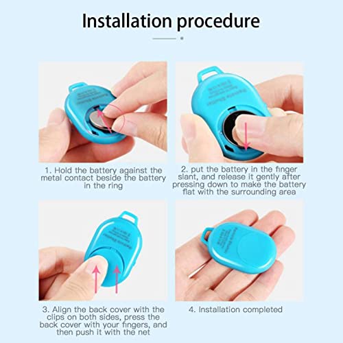 Wireless Camera Shutter Remote Control for Smart Phones- Compatible with iOS/Android (Pink+Green+White+Black) Pink+Green+White+Black - Image 5