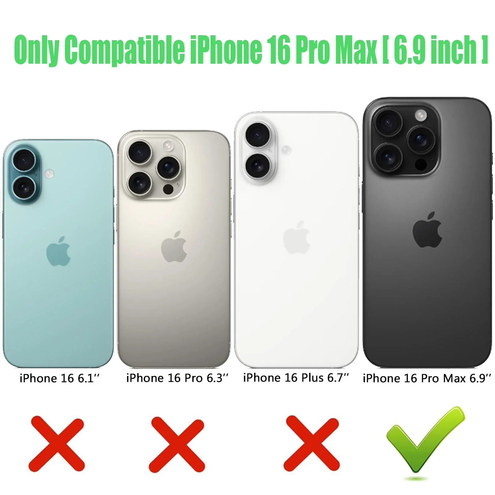 Wireless Charging Case for iPhone 16 Pro Max, 12000mAh High Capacity Portable Rechargeable Battery Case Qi Wireless Charging with iPhone 16 Pro Max (6.9 inch) Extended Battery Charger Case (Black) iPhone 16 Pro Max(6.9) - Image 2