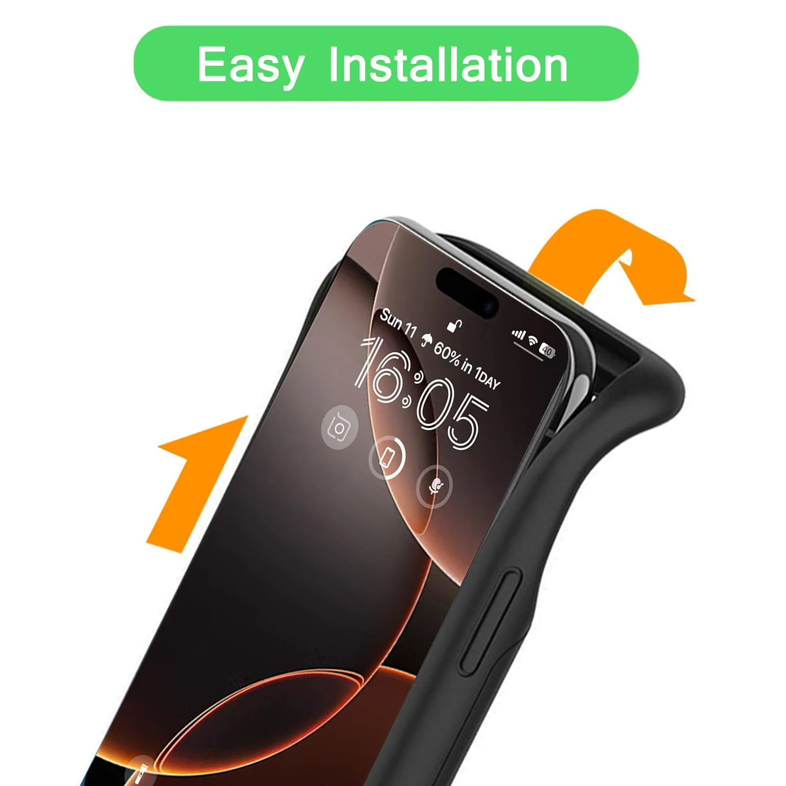 Wireless Charging Case for iPhone 16 Pro Max, 12000mAh High Capacity Portable Rechargeable Battery Case Qi Wireless Charging with iPhone 16 Pro Max (6.9 inch) Extended Battery Charger Case (Black) iPhone 16 Pro Max(6.9) - Image 4