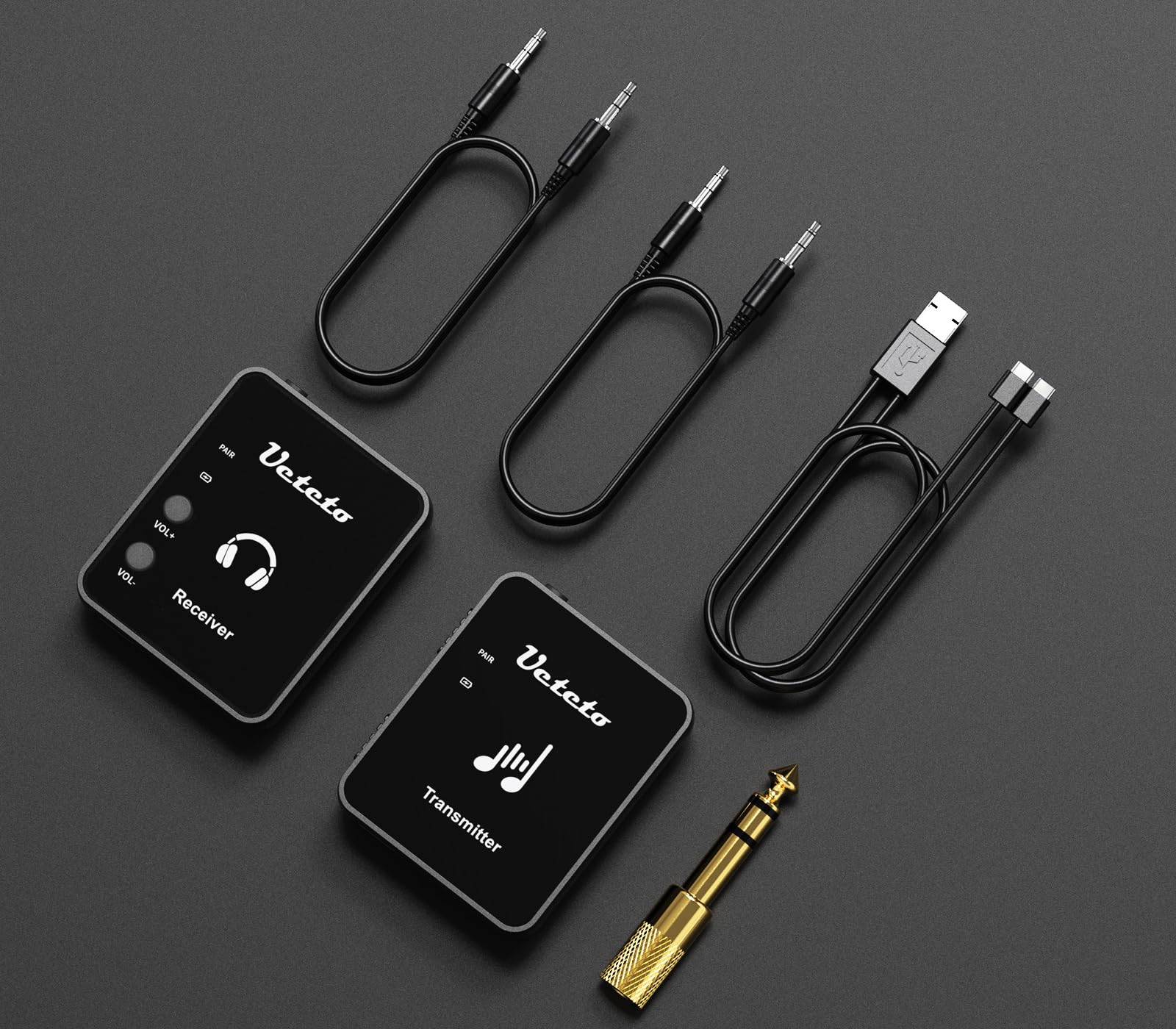 Wireless in Ear Monitor System 2.4G Stereo IEM System with Transmitter Beltpack Receiver Automatic Pairing, for Studio, Band Rehearsal, Live Performance One Transmitter+One Receiver - Image 6