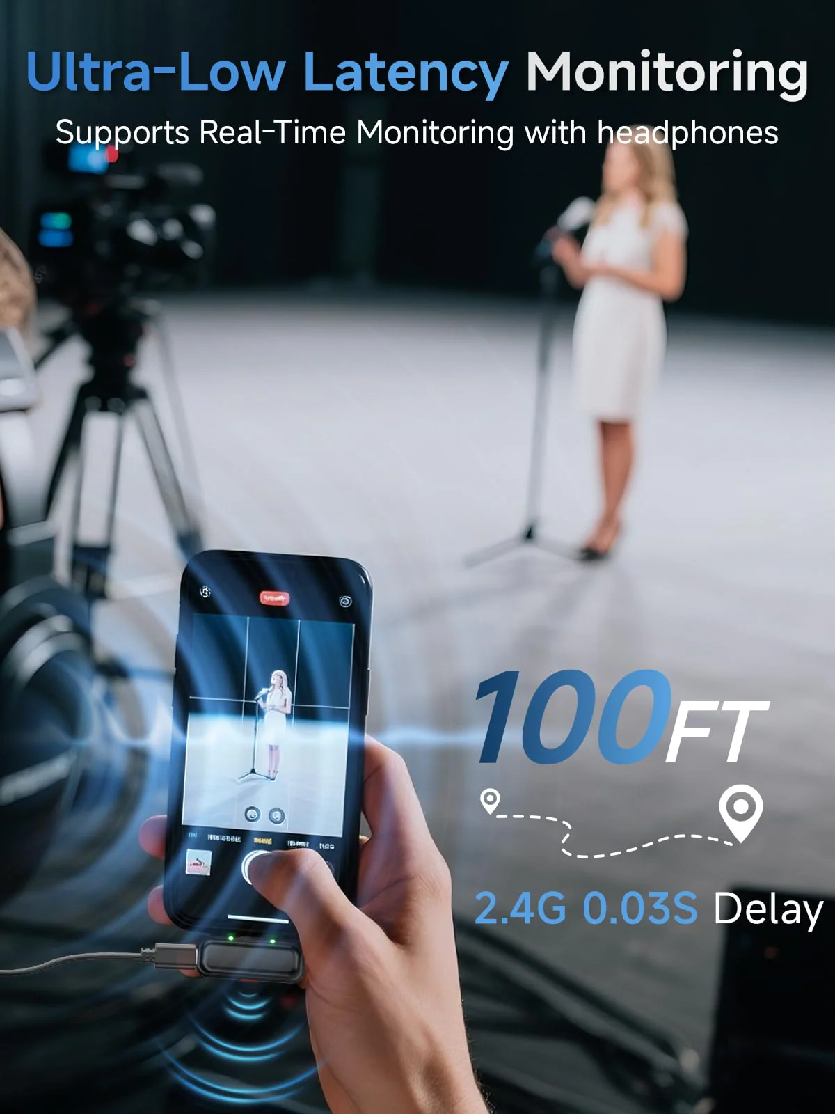 Wireless Lavalier Microphone for iPhone 15/16 & Android with USB-C Plug-Play, Mini Microphone with Noise Reduction, 360° Pickup, 36H Charging Case for Video Recording,Live Streaming, YouTube, TikTok USB-C RX to 2 + Charging case - Image 7