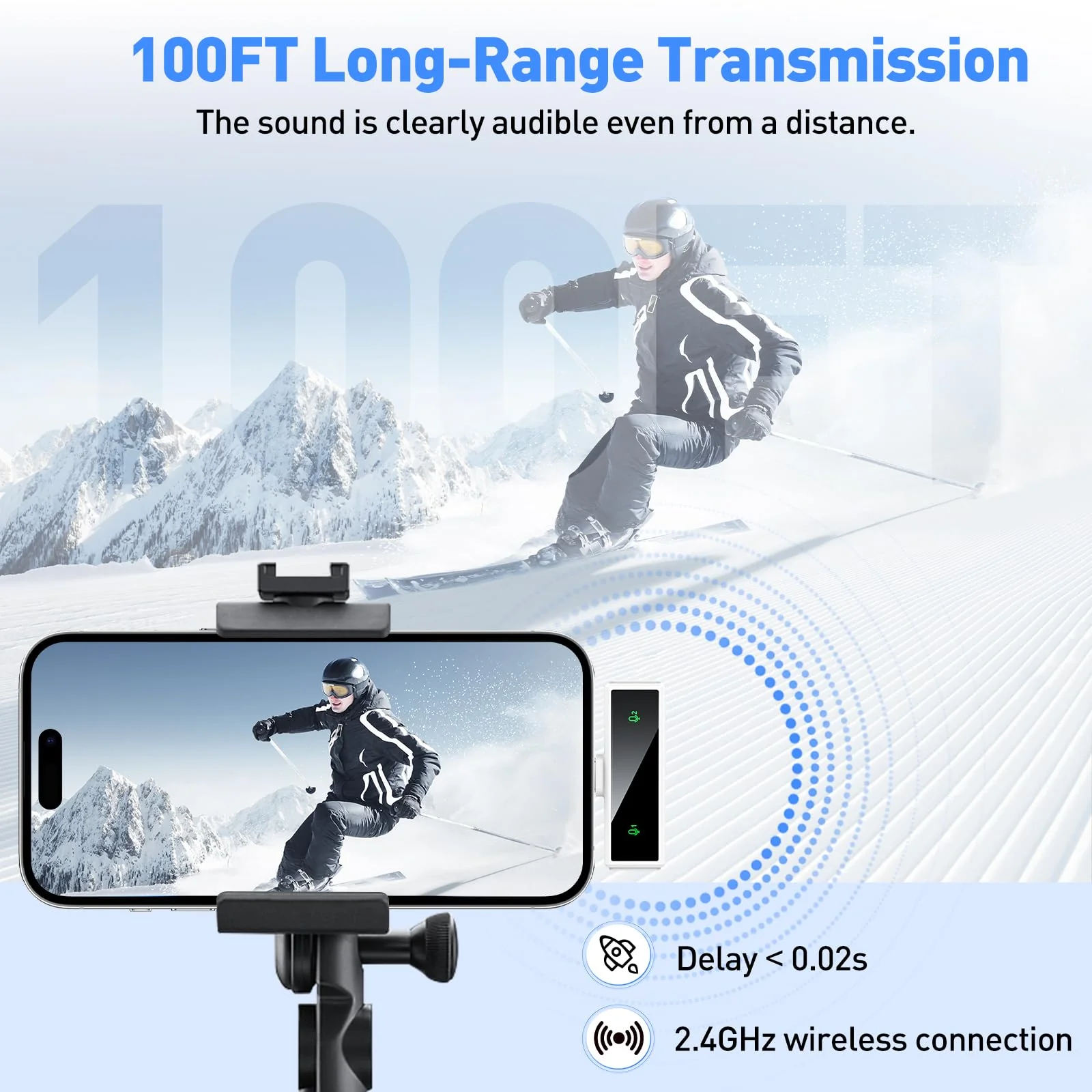 Wireless Lavalier Microphone for iPhone 15, Android, PC, Laptop, USB C Mini Microphone with Noise Cancellation, Mini Mic for Video Recording, Vlog, YouTube, TikTok (White) White - Image 6