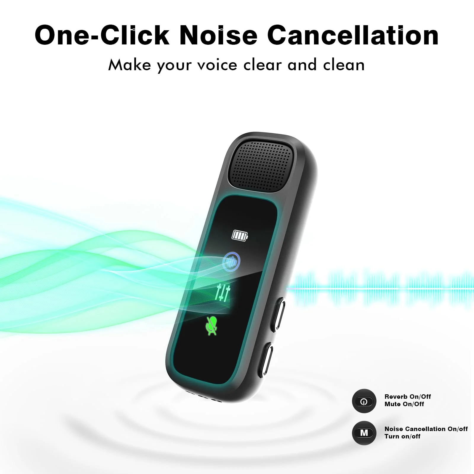 Wireless Lavalier Microphone for iPhone/Android - Dual Mini Noise Canceling Mic with Charging Case(30H), USB-C/Lightning Clip-on Microphone for Video Recording Streaming Podcast Vlogging Black - Image 8