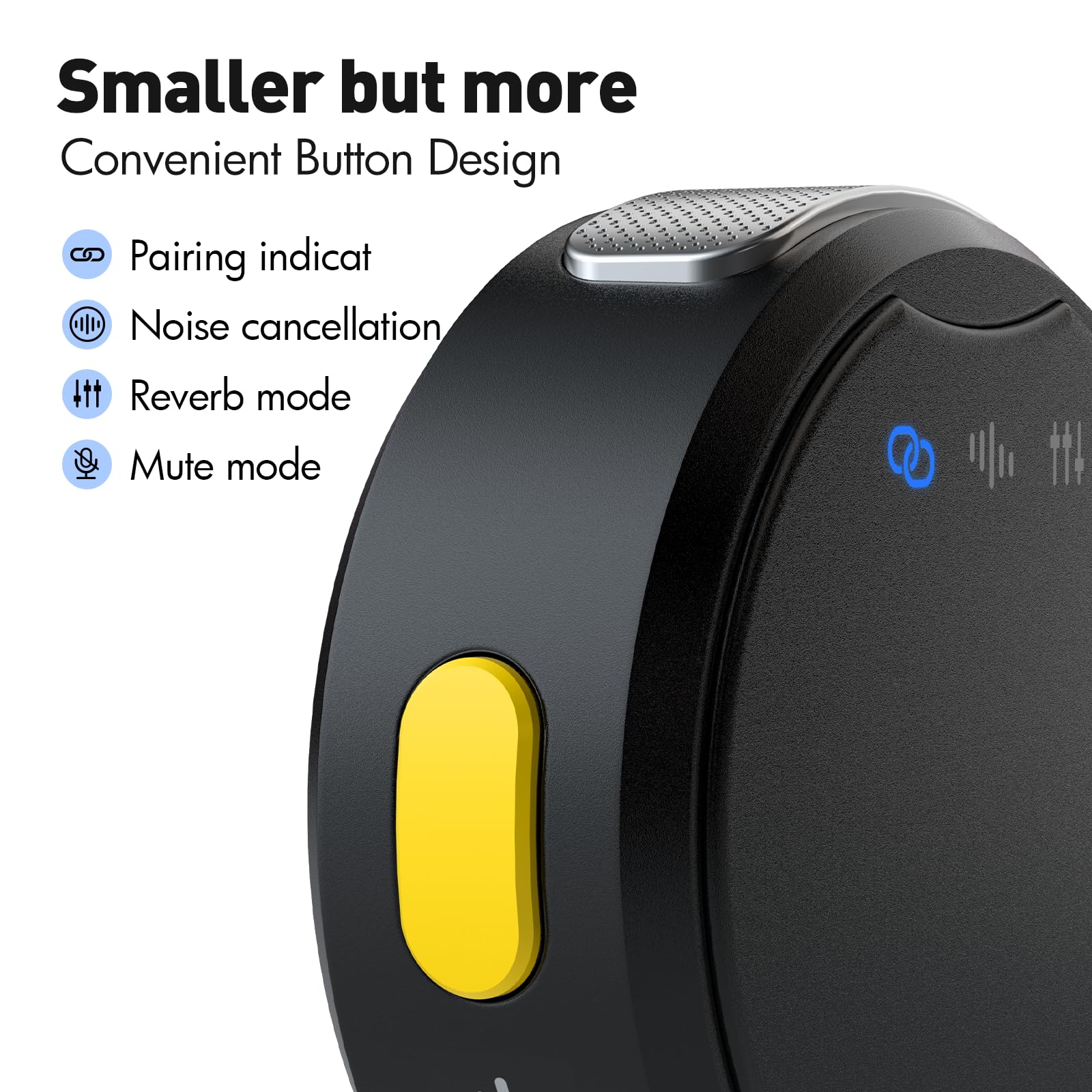 Wireless Lavalier Microphone for iPhone/Android, Mini Microphone with Noise Cancellation, 18Hrs Battery Life, Lapel Bluetooth Mic, USB C Wireless Lapel Microphone for Video Recording - Image 3