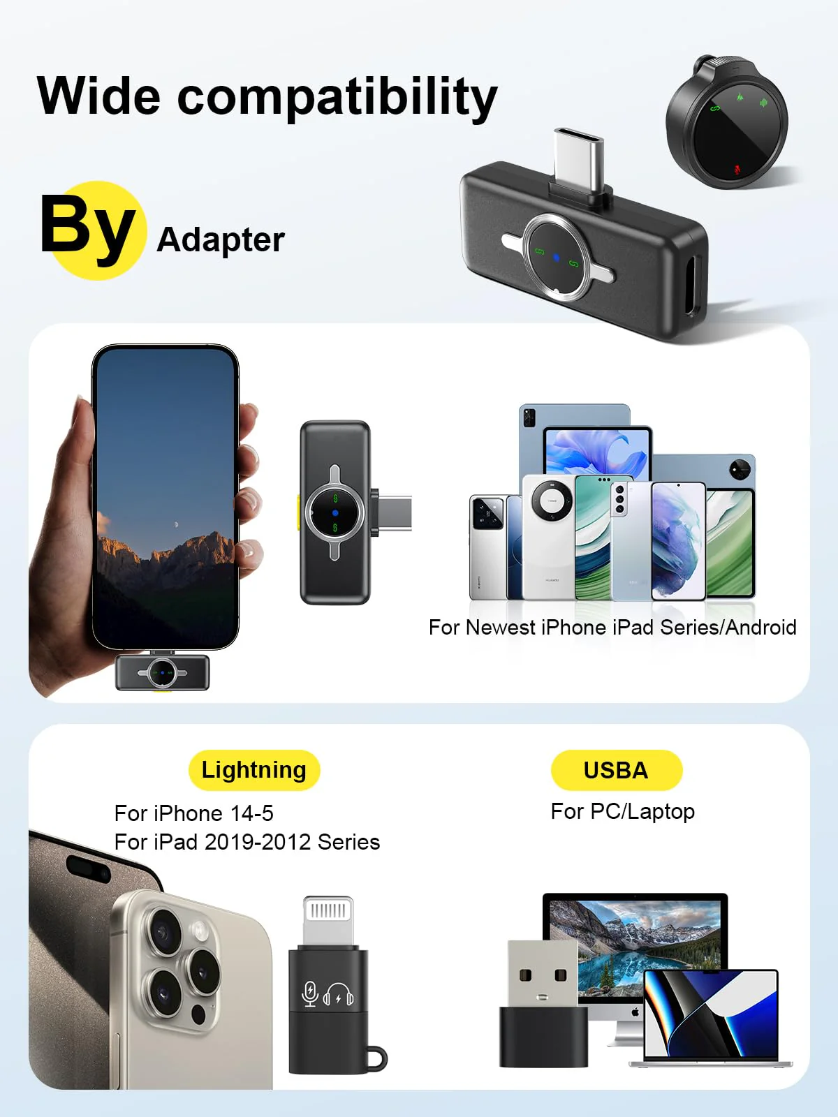 Wireless Lavalier Microphone for iPhone/Android/PC, LED Indicator Lapel Mic with 42H Charging Case, Noise Reduction, Magnetic, 328ft Mini Microphone for Video Recording, Interviews, TikTok, YouTube - Image 7