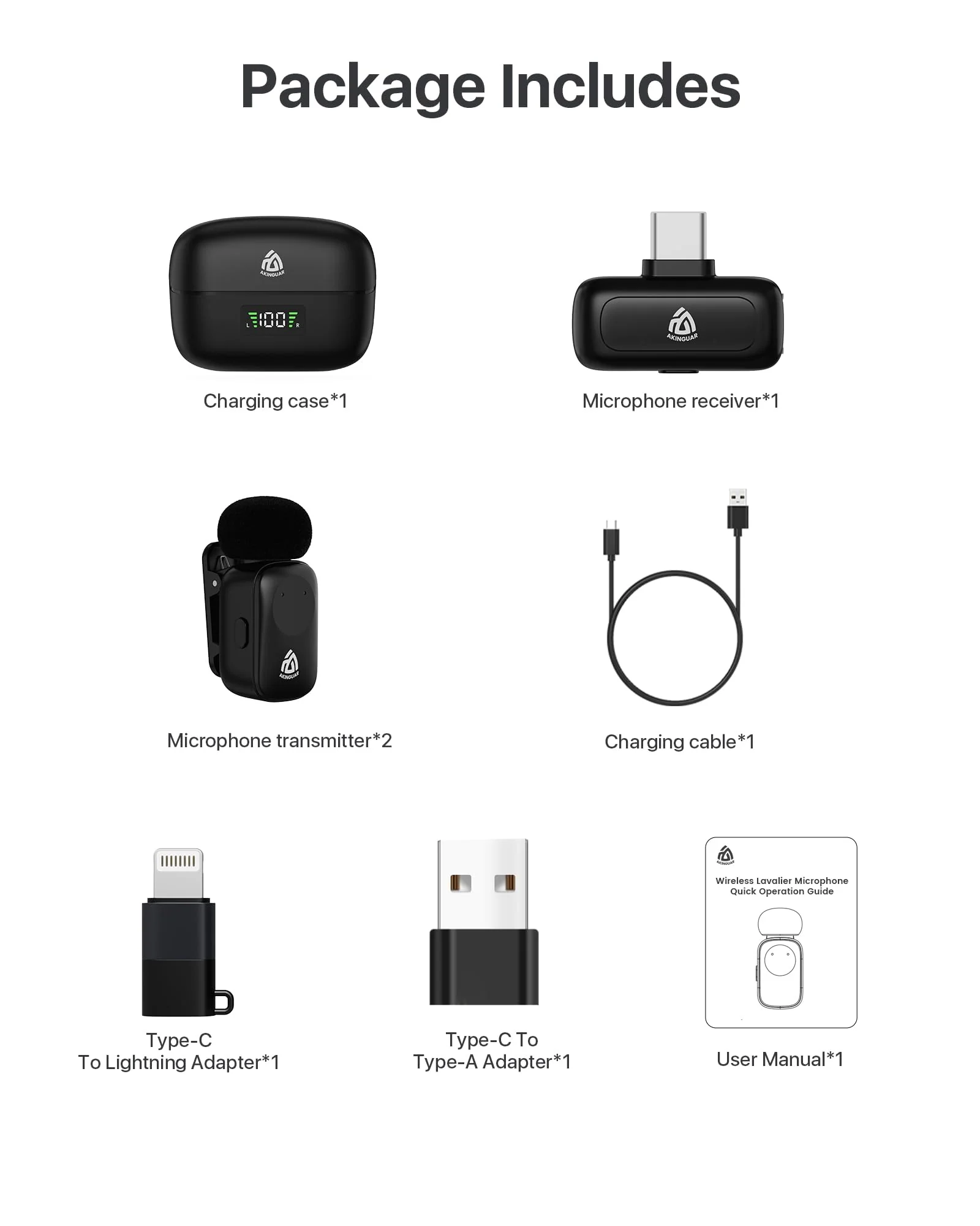 Wireless Lavalier Microphone for iPhone iPad, Android Phone, Laptop, Mini Lapel Mic, AI Voice Changer, 3-Level Noise Reduction, for Video Recording, Vlogging, YouTube, TikTok J8 - Image 5
