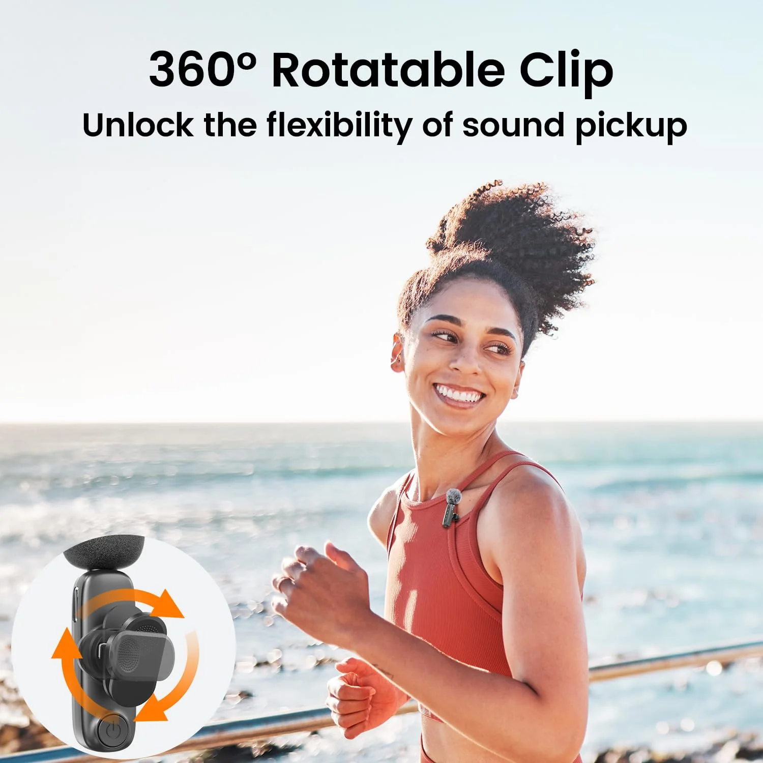 Wireless Lavalier Microphone for iPhone iPad,Mini Microphone for iPhone with Noise Cancelling,lapel microphone wireless for Content Creator Video Recording, Streaming, Vlogging (Lighting Only) - Image 7