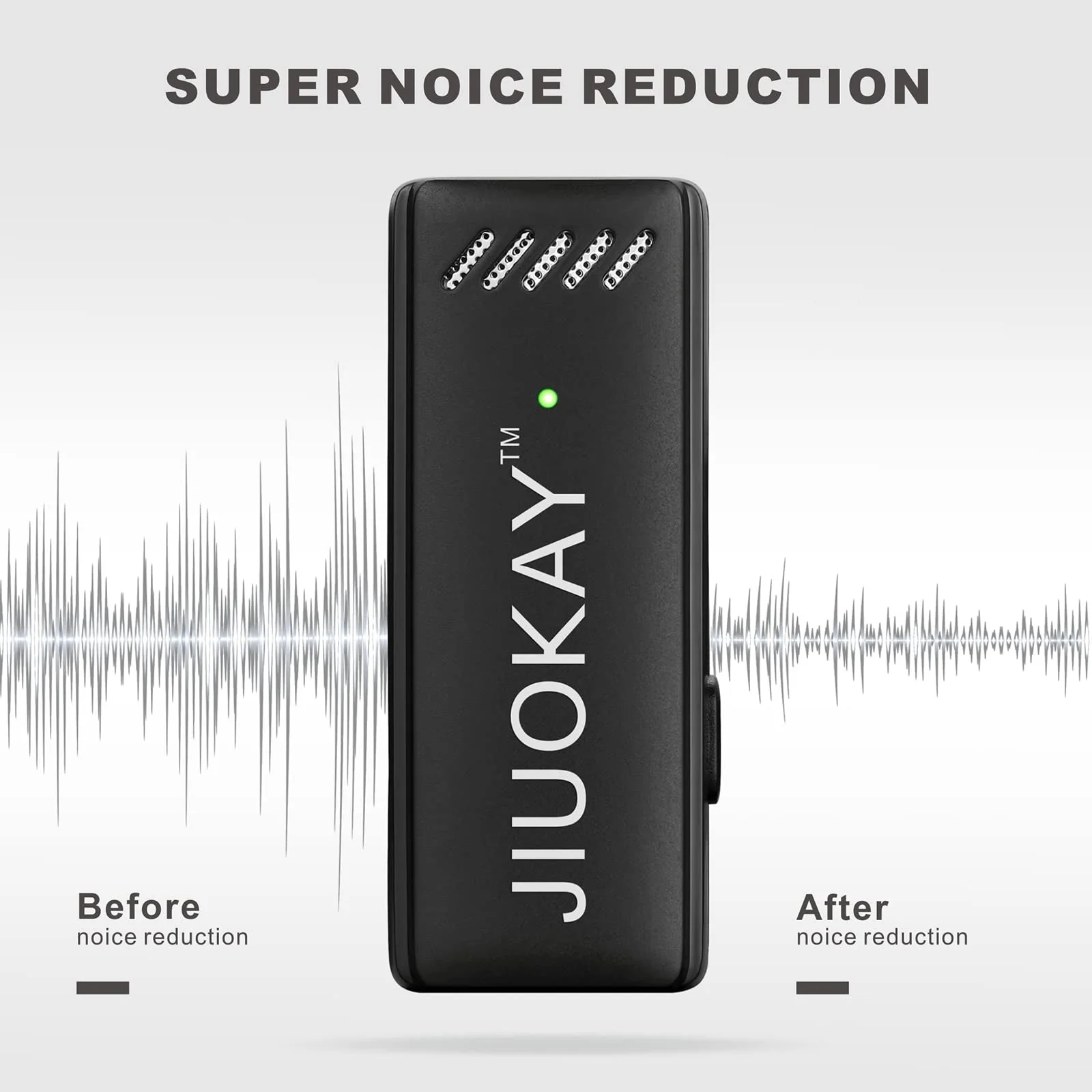 Wireless Lavalier Microphone with Charging Case for Samsung Galaxy, 2 Pack Mini Clip on Lapel Microphone Wireless for Video Recording Interview YouTube Vlog Tiktok Live Streaming (Android) - Image 6