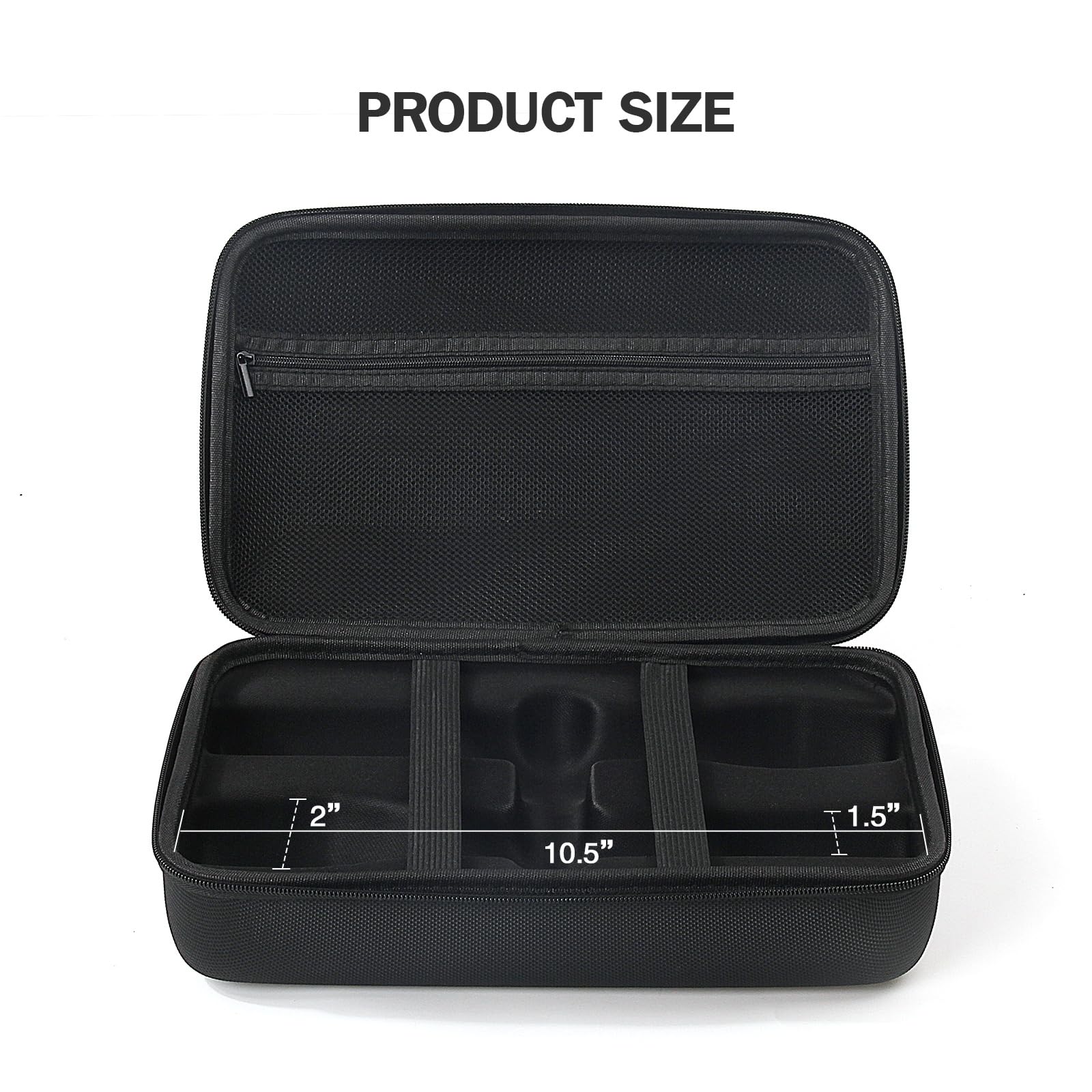 Wireless Microphone Case Compatible with Tonor TW630, Dual Microphone Bag: Hard EVA Case for Handheld Microphone, Hard Mic Travel Case, Home Mic Storage Case Compatible with JBL Wireless Microphone - Image 3