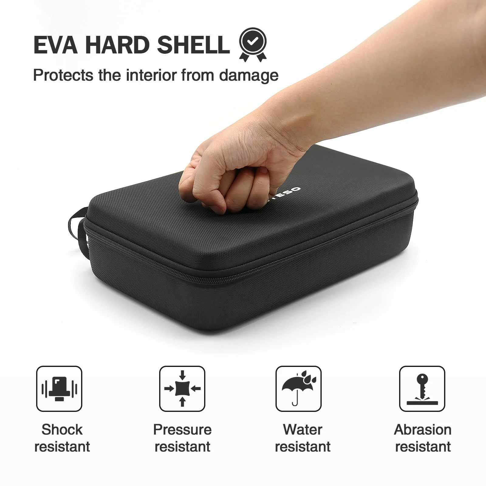 Wireless Microphone Case Compatible with Tonor TW630, Dual Microphone Bag: Hard EVA Case for Handheld Microphone, Hard Mic Travel Case, Home Mic Storage Case Compatible with JBL Wireless Microphone - Image 6