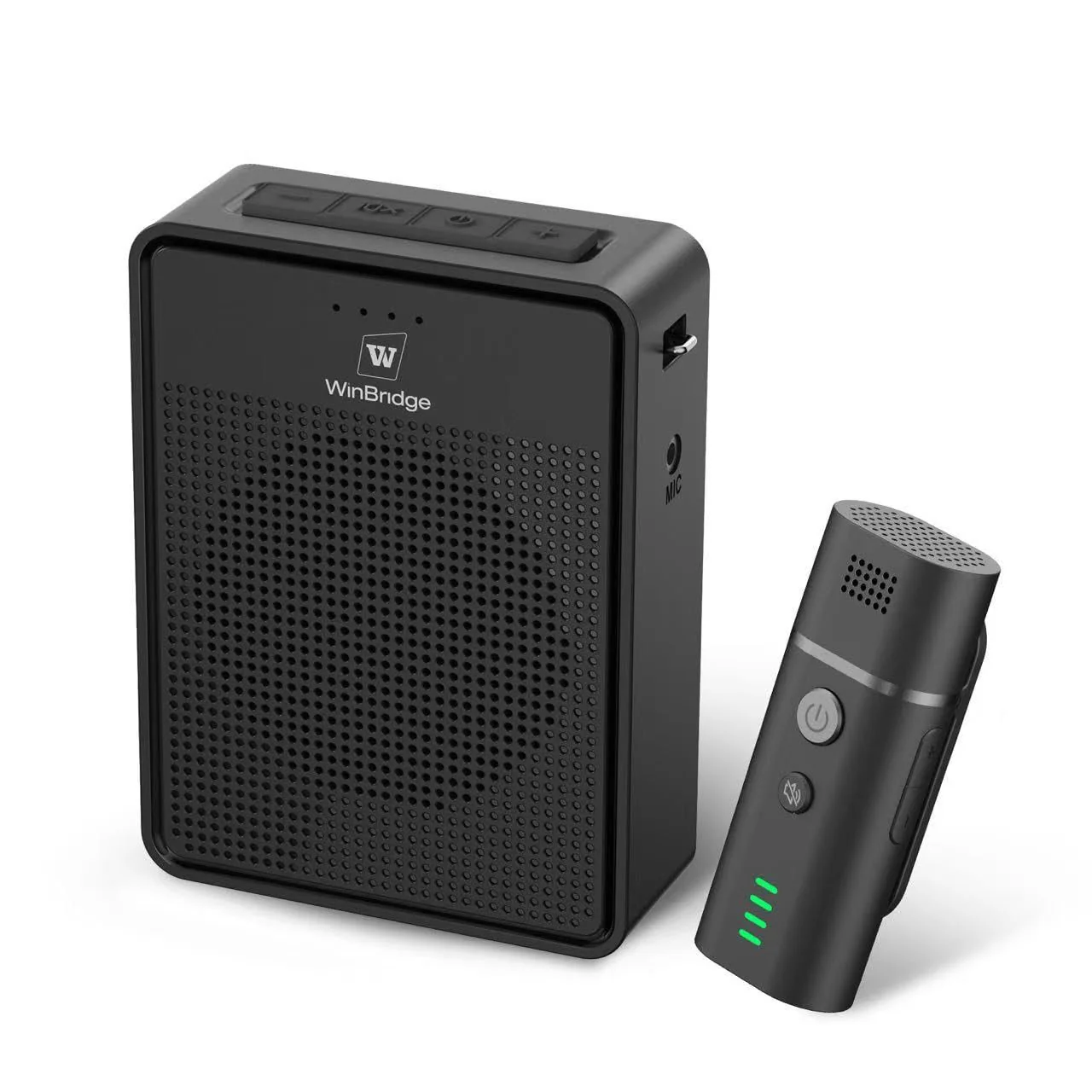 Wireless Voice Amplifier with Bluetooth Lavalier Microphone, Professional Noise Reduction Portable Microphone with Speaker, Mini Megaphone with Clip on/Lapel Mic for Teachers Classroom Tour Guide B006