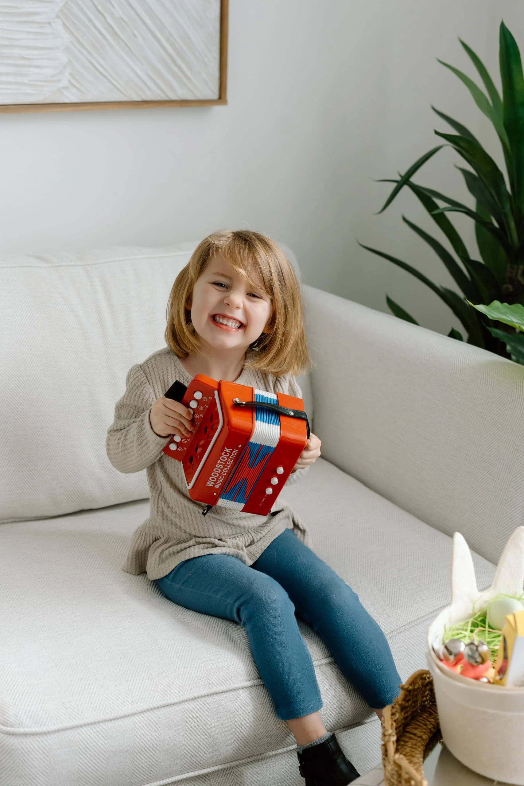 Woodstock Kid's Accordion (7"), Red, with 10 Keys, Beginner Music Toy Instrument for Children Ages 3+, Educational Gift, Toddlers Kids Boys Girls WCKA Kids 7 - Image 2