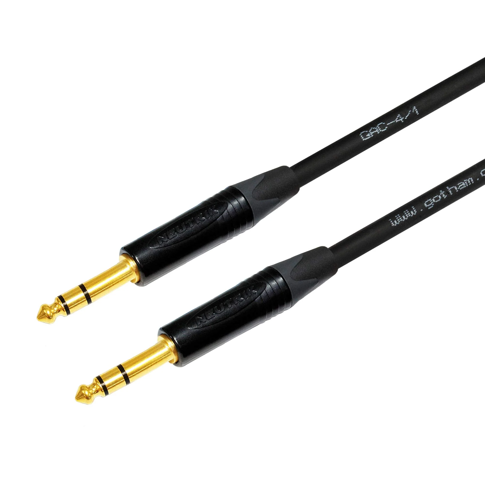 WORLDS BEST CABLES 15 Foot - Gotham GAC-4/1 (Black) - Star Quad - 2xShielded (100% Coverage) Balanced Patch Cable w/Neutrik NP3X-B ¼ Inch (6.35mm) TRS Plugs - Custom Made - Image 5