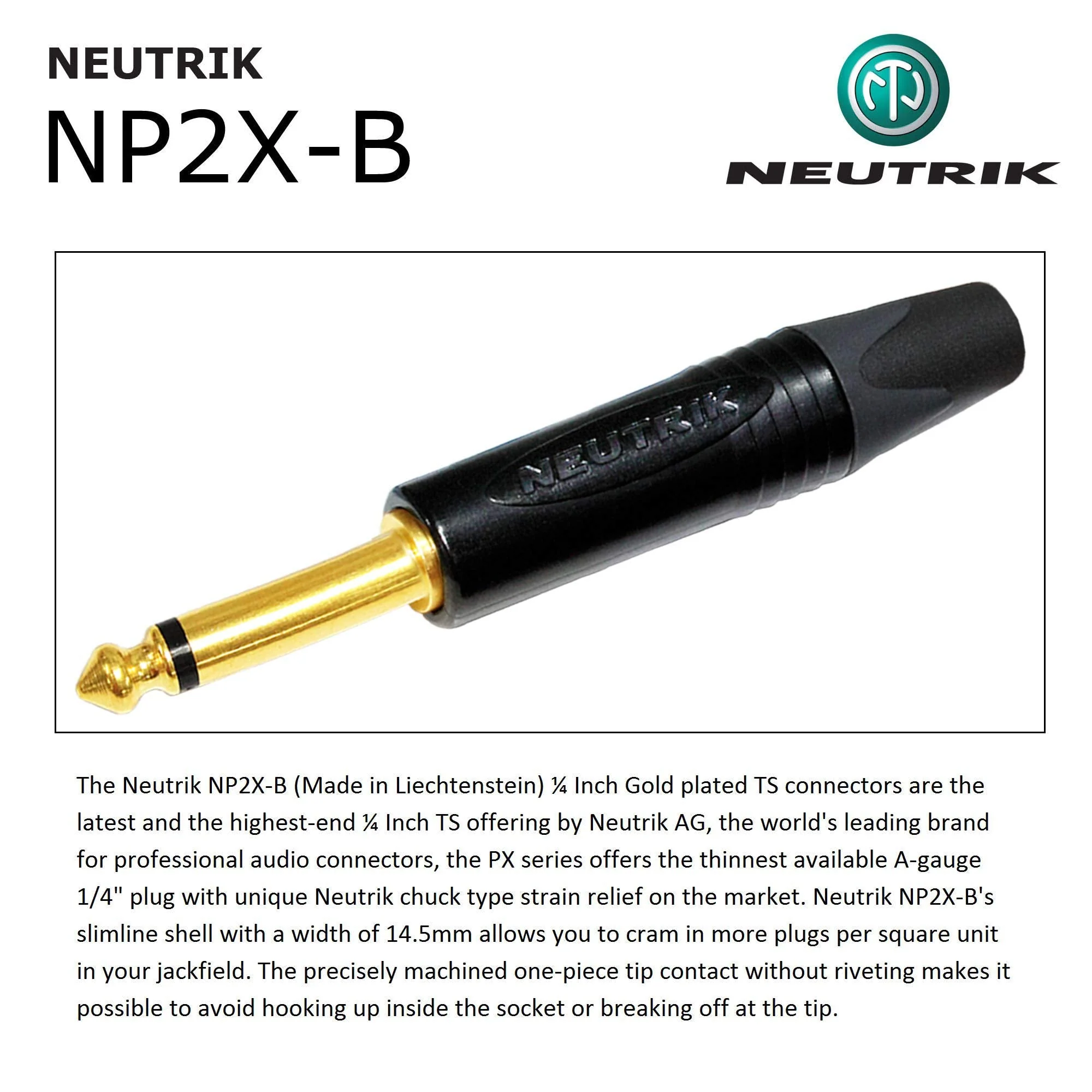 WORLDS BEST CABLES 18 Foot - Gotham GAC-1 Ultra Pro - Premium Low-Cap (21 pf/F) Guitar Bass Instrument Cable – w/Neutrik Gold Straight to Angled ¼ inch (6.35mm) TS Connectors - Custom Made - Image 8