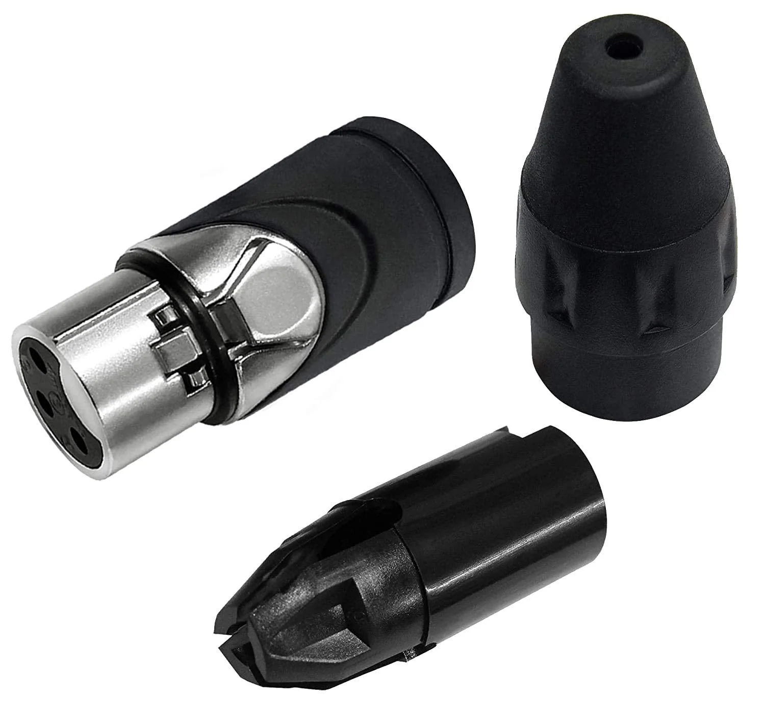 WORLDS BEST CABLES 2 Units - 4 Foot - Gotham GAC-4/1 (Black) - Star Quad, Dual Shielded Balanced Male to Female Microphone Cables with Amphenol AX3M & AX3F Silver XLR Connectors - Custom Made - Image 9