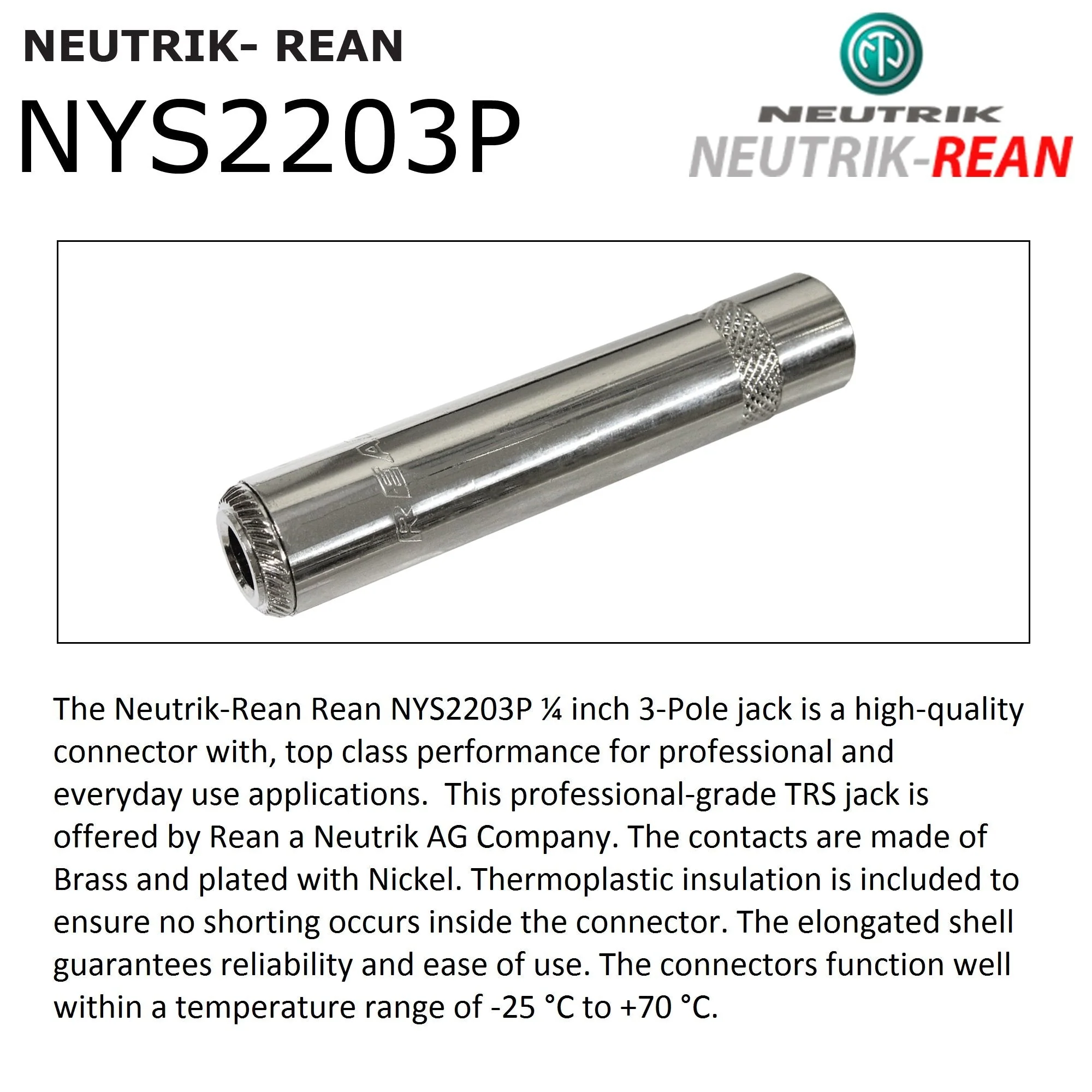 WORLDS BEST CABLES - 20 Foot - Gotham GAC-4/1 Star-Quad Stereo Headphone Extension Cable & Neutrik TRS Plug to Neutrik-Rean ¼ inch 3-Pole Jack + 3.5 mm Plug to ¼ inch Jack Adapter - Custom Made - Image 7