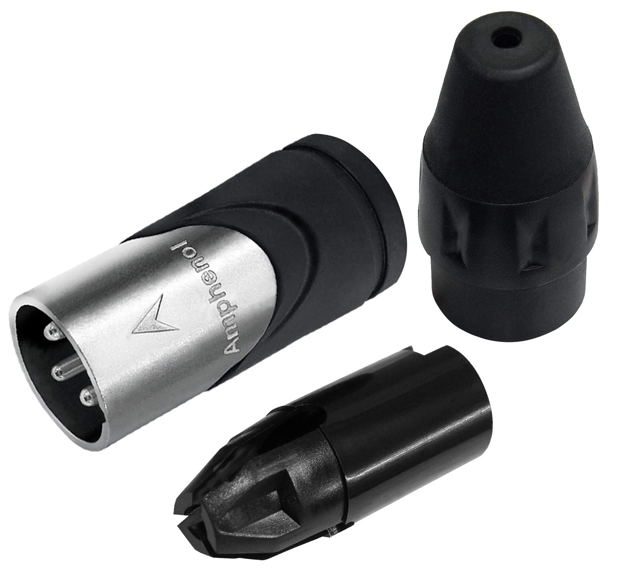 WORLDS BEST CABLES 4 Units - 1 Foot - Gotham GAC-4/1 (Black) - Star Quad, Dual Shielded Balanced Male to Female Microphone Cables with Amphenol AX3M & AX3F Silver XLR Connectors - Custom Made - Image 8