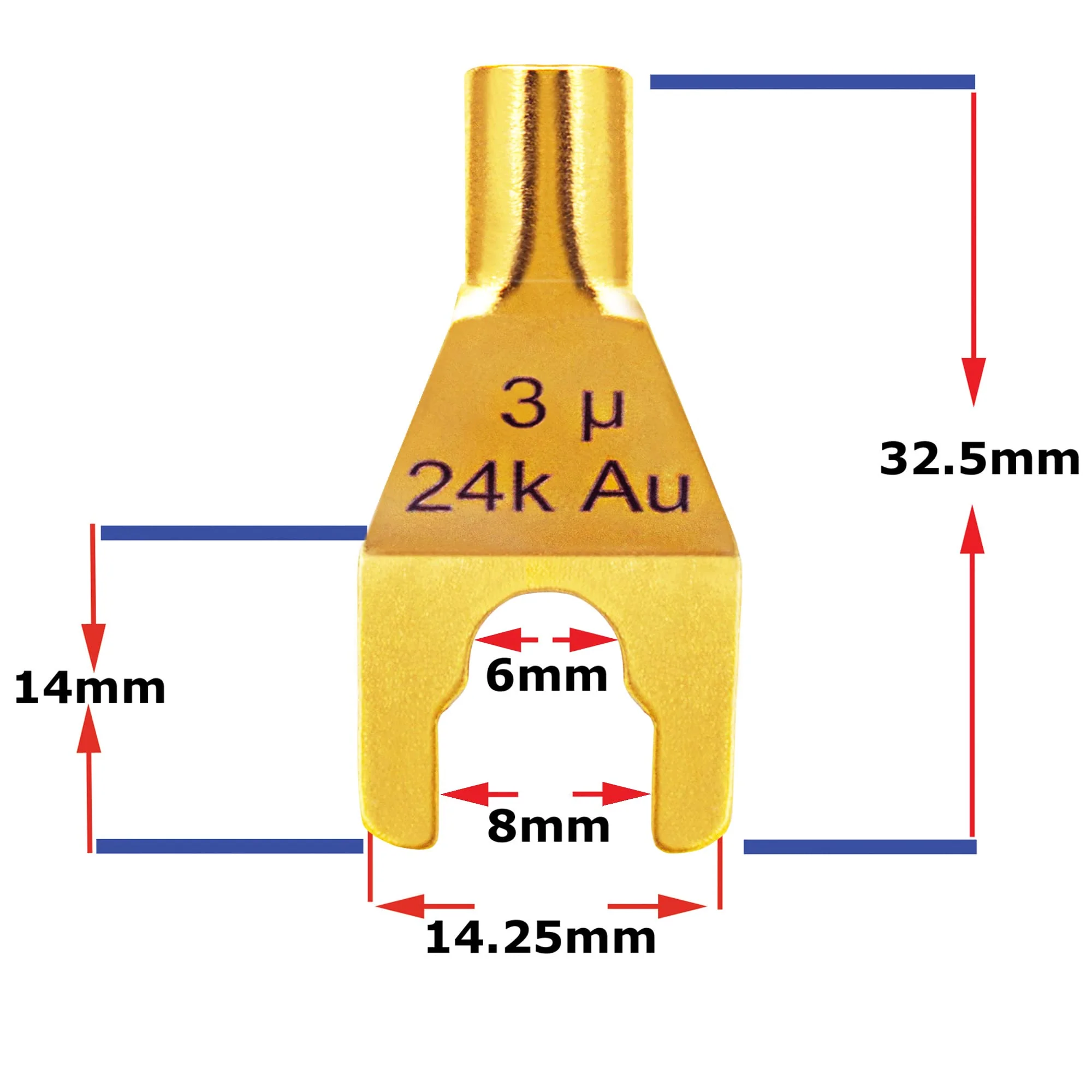 WORLDS BEST CABLES 5 Foot - Canare 4S11 – Audiophile Grade - HiFi Star-Quad Speaker Cable Pair with Eminence Gold Spade Connectors - Image 5