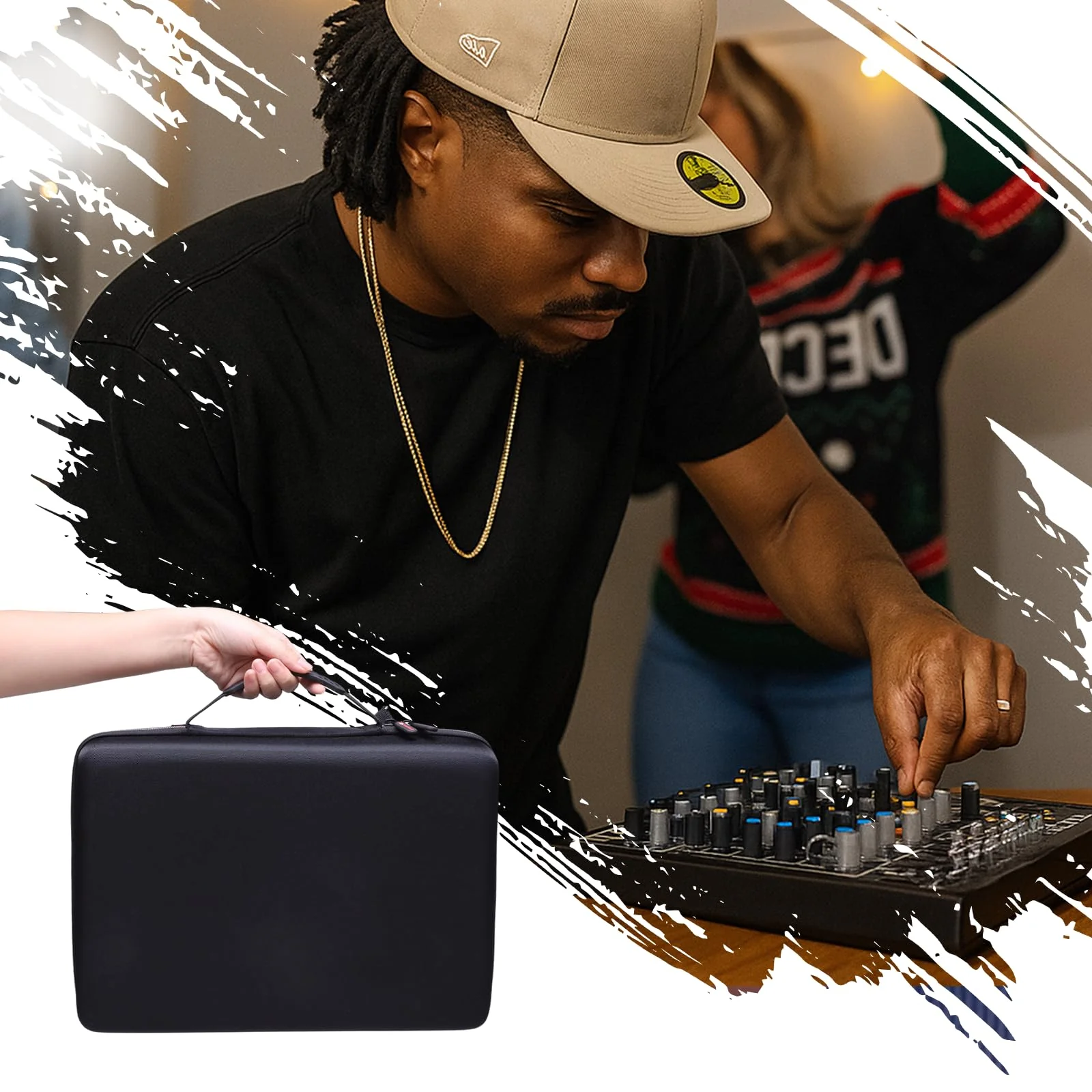 XANAD Hard Case for Mackie Mix8 / Mackie ProFX6v3+ / Behringer FLOW 8 / Behringer Xenyx 1002SFX Compact Mixer - with Small Storage Bag - Image 7