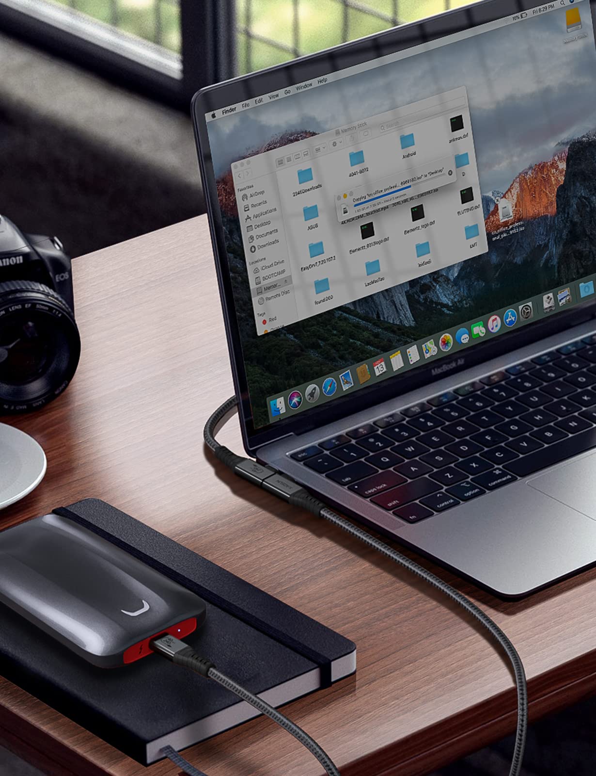XAOSUN 240W USB4 for Thunderbolt 4 Cable 5.9ft, 90 Degree Right Angle Thunderbolt 4 Cable, Support 240W Charging, 40Gbps Transfer, 8K HD Display for iPhone 15 Pro Max MacBook Thunderbolt Dock Tablet 6FT - Image 7
