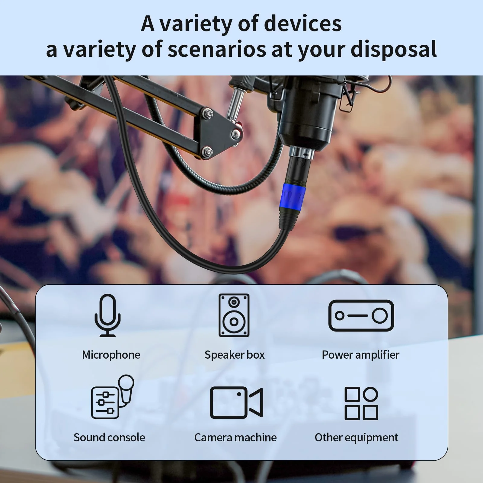 XLR Right-Angle Female to Straight Male Microphone Extension Cable, 90-Degree Female to Straight Male Balanced Cord 3-Pin to 3-Pin, -6.6ft 2Pack 2 6.6FT-XLR Right-Angle Female - Image 6