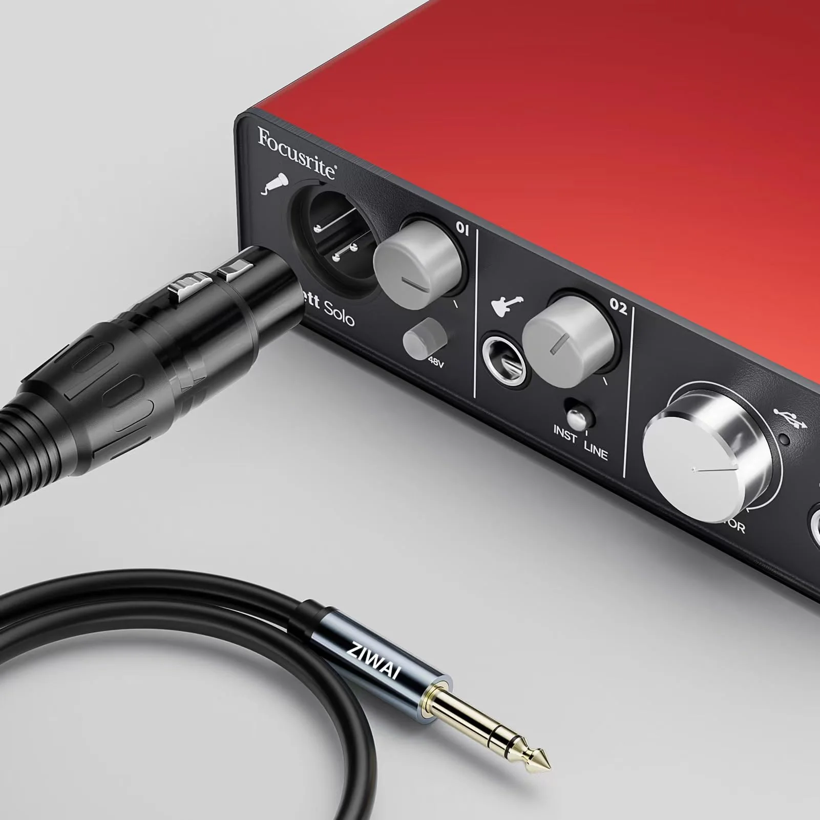 XLR to 6.35mm (1/4 Inch) TRS Cable Female to Male (1/4 to XLR Cable, XLR to 1/4 Cable, XLR to TRS Cable) (2, 3Feet) 2 - Image 5