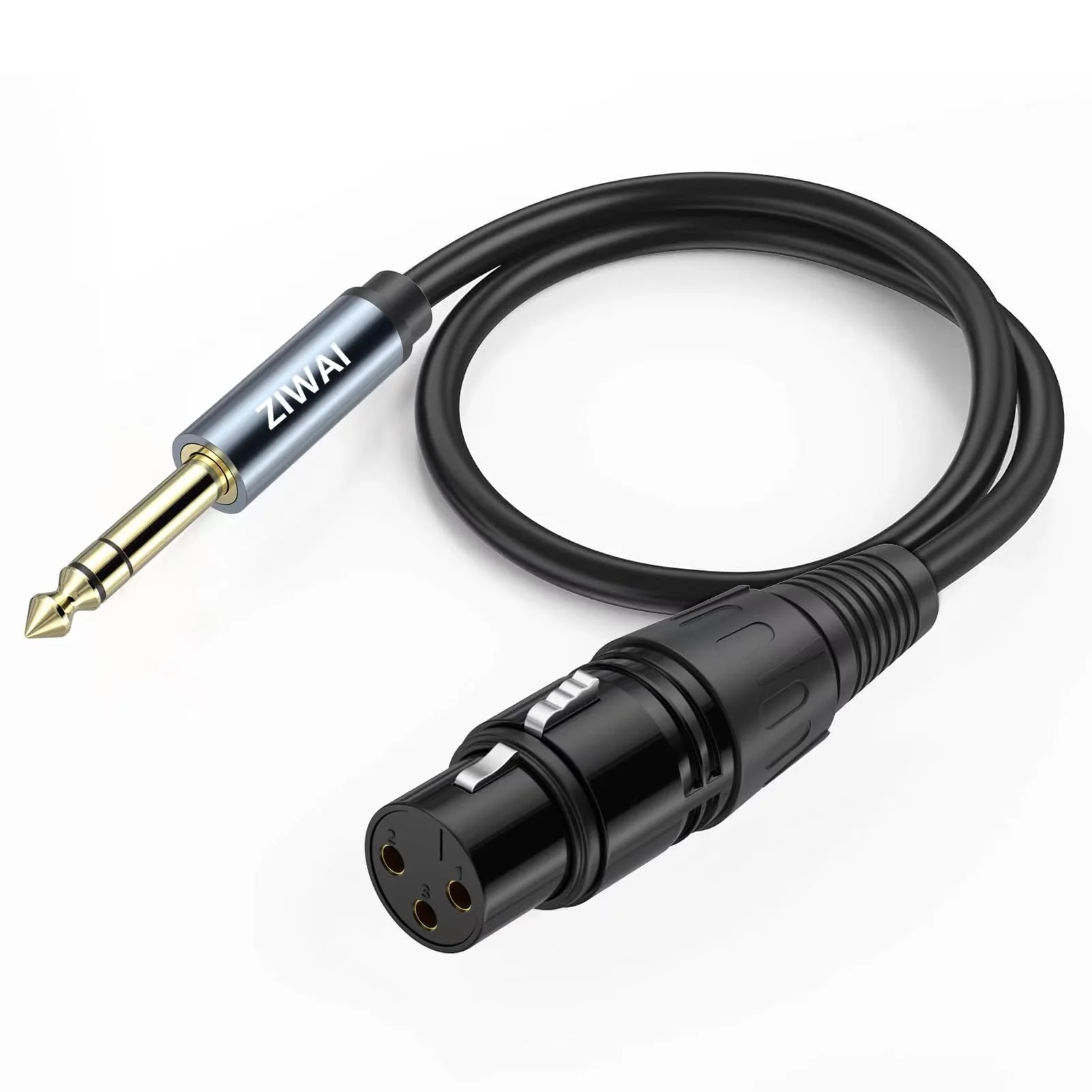 XLR to 6.35mm (1/4 Inch) TRS Cable Female to Male (1/4 to XLR Cable, XLR to 1/4 Cable, XLR to TRS Cable) (2, 3Feet) 2 - Image 6