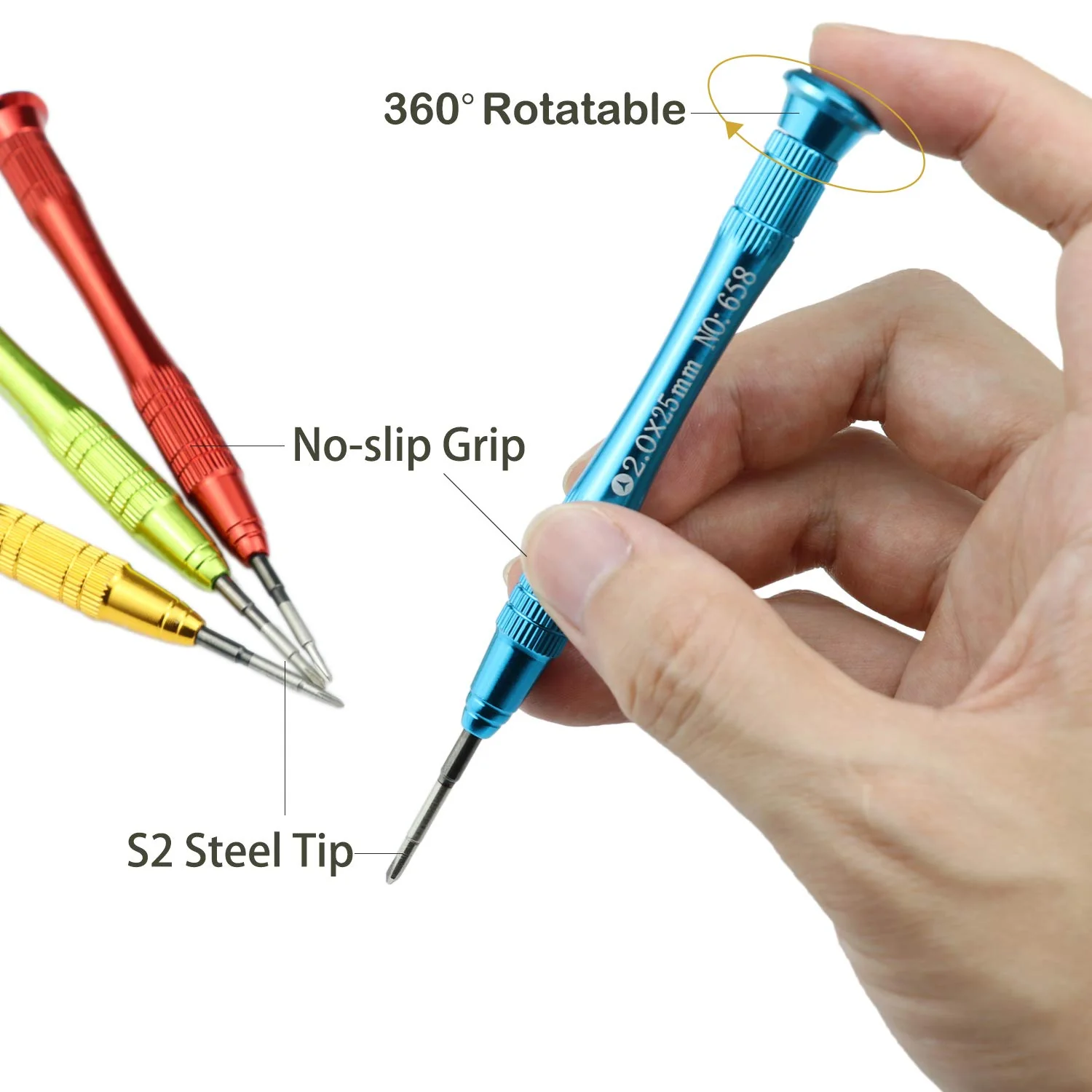 Y00 Triwing Screwdriver for Nintendo Switch Triwing Tripoint Screwdriver Set, Y00 and PH00 Phillips Screwdriver Set, Repair Tool Kit for Joy-con Controller Nintendo Wii DS Lite DSi 3DS GBA SP NDS - Image 3