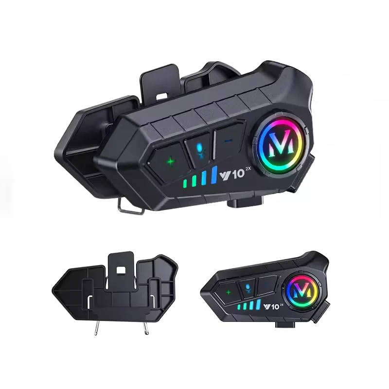 Y102X Helmet Talk Motorcycle Helmet Headset, Wireless Helmet Intercom for 2 People to Talk, with CVC Noise Reduction Music Control Response, Bluetooth Headset speaker for motorcycle helmet intercom - Image 3