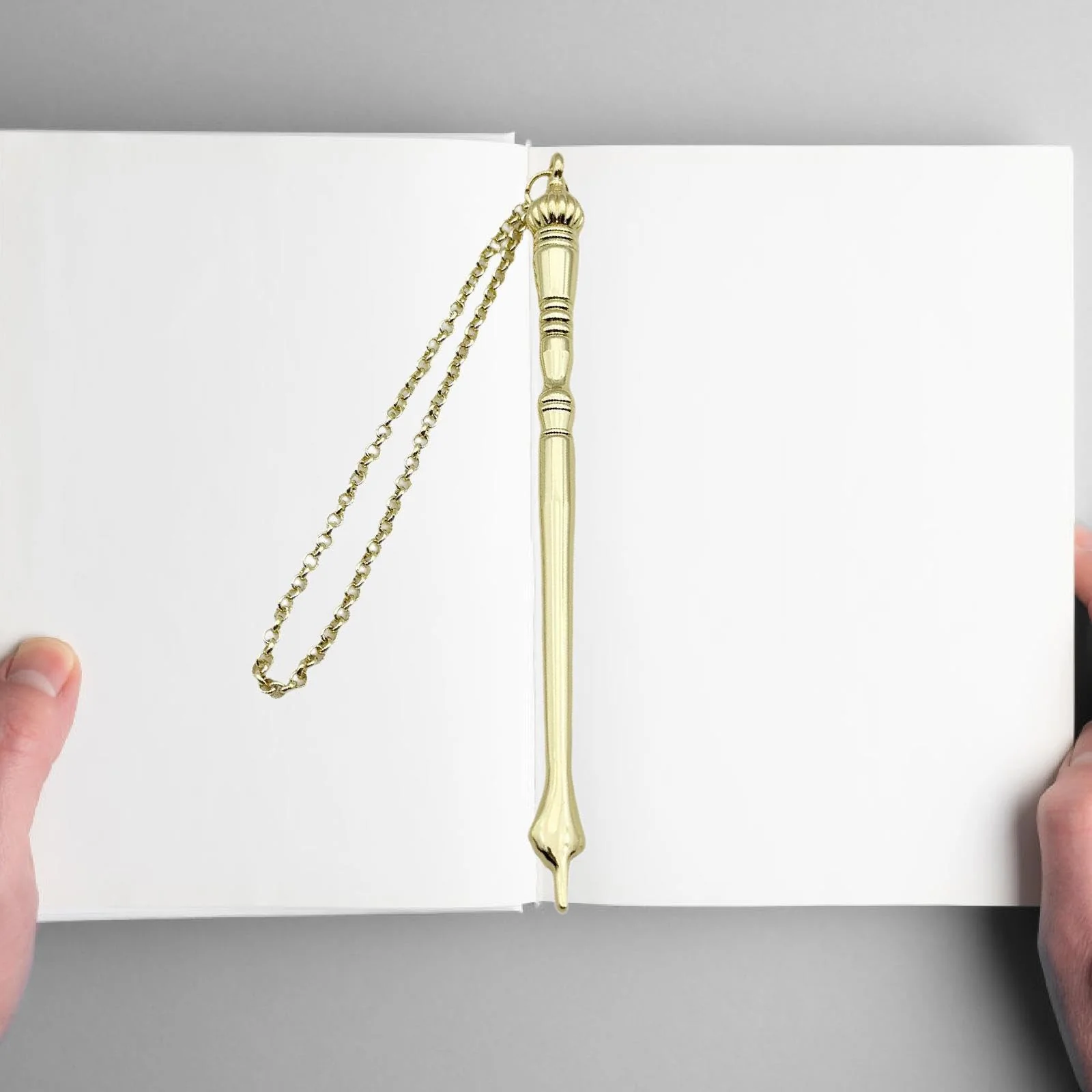 Yad Torah Pointer Bible Pointer Home Decor Zinc Alloy Bible Reading Tool Hand Pointer for Adults Jewish Bar Mitzvah Fireplace, Golden Onion Top - Image 4