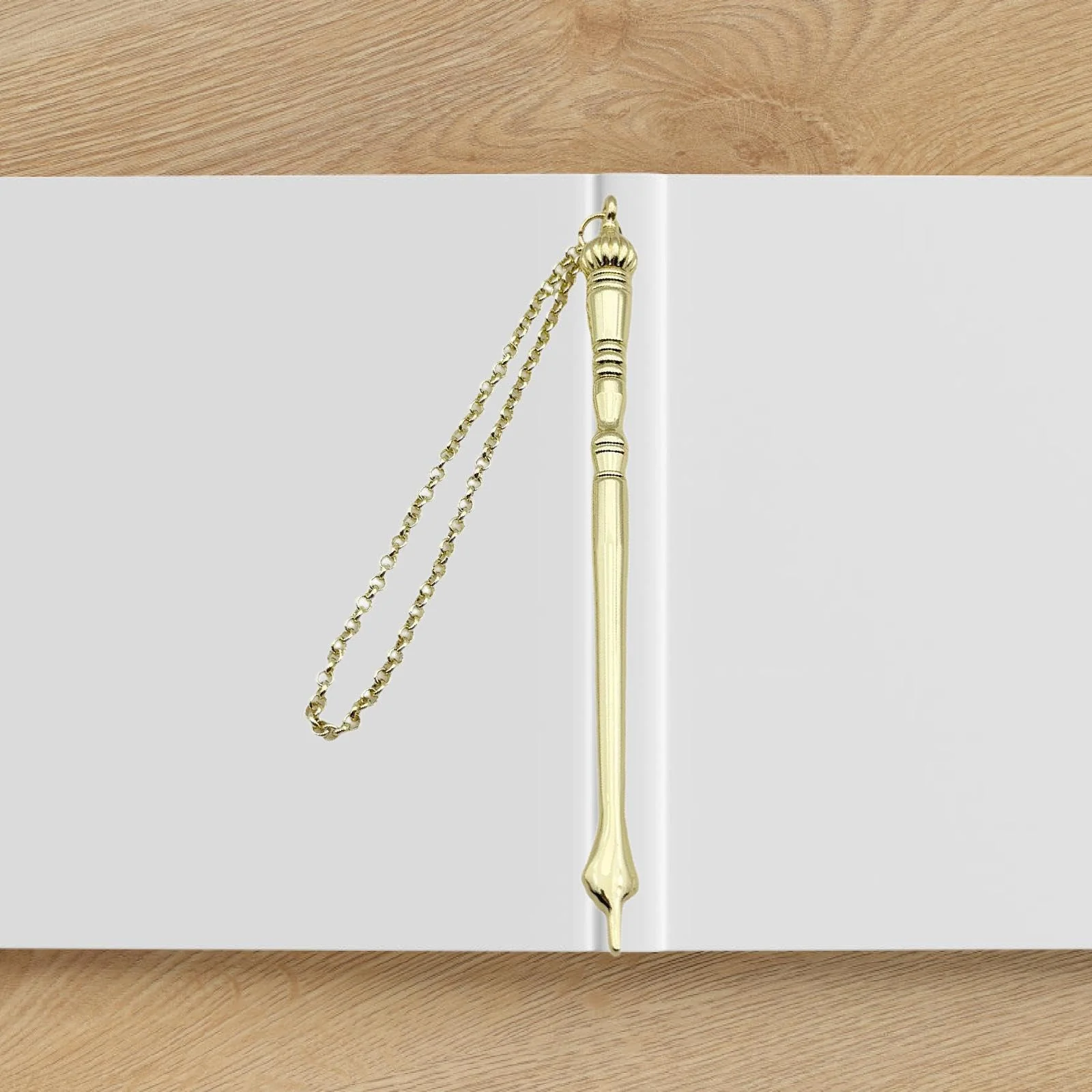 Yad Torah Pointer Bible Pointer Home Decor Zinc Alloy Bible Reading Tool Hand Pointer for Adults Jewish Bar Mitzvah Fireplace, Golden Onion Top - Image 5