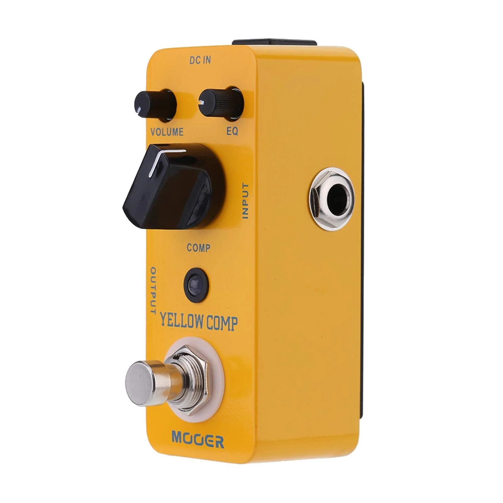 Yellow Comp Micro Mini Optical Compressor Guitar Effect Pedal – True Bypass, Smooth Compression, Aluminum Alloy Chassis