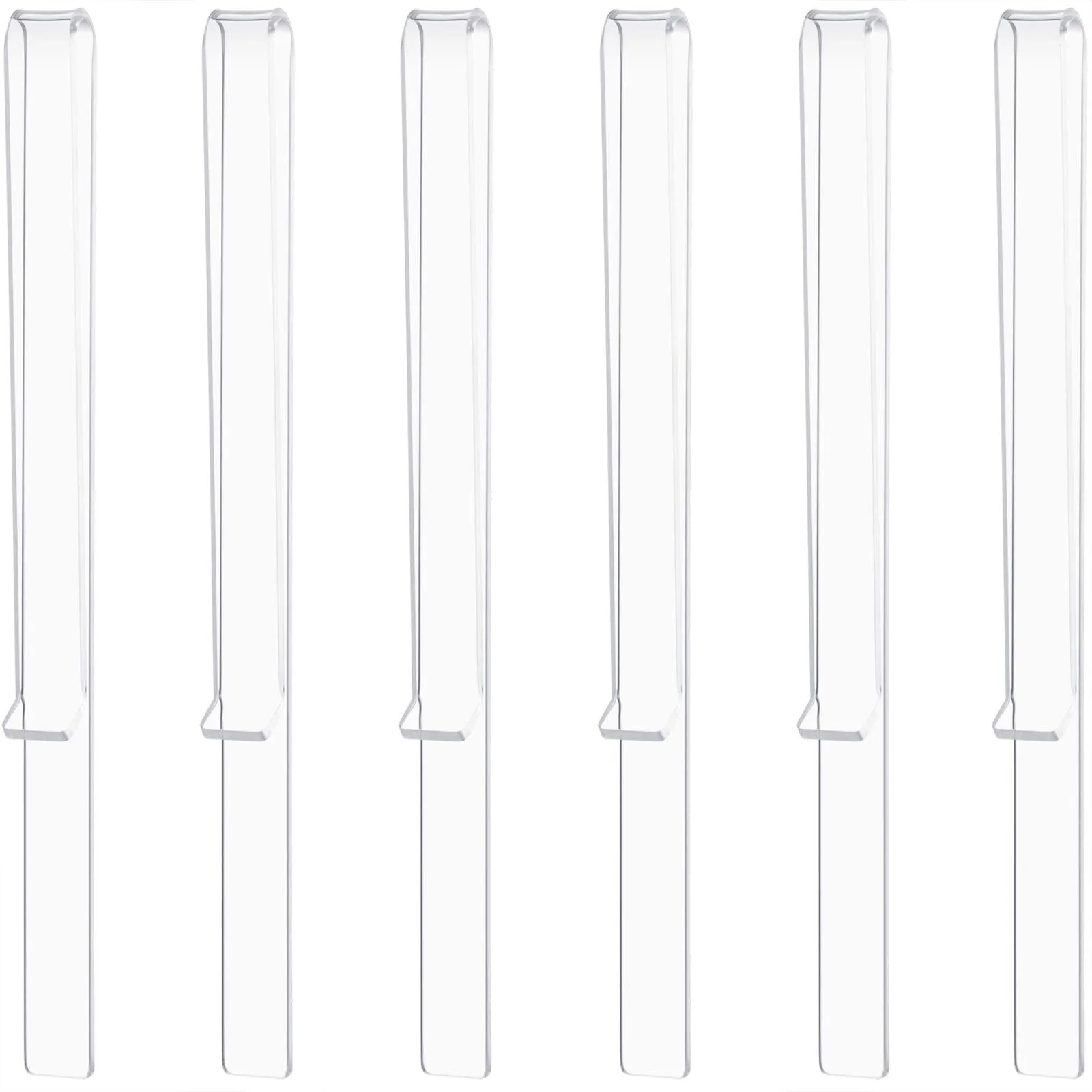 Yeshone Music Stand Clips Music Stand Page Holder Transparent Sheet Holder Clear Acrylic Music Read Clip for Wind for Musician Outdoor (6 Pieces) - Image 7