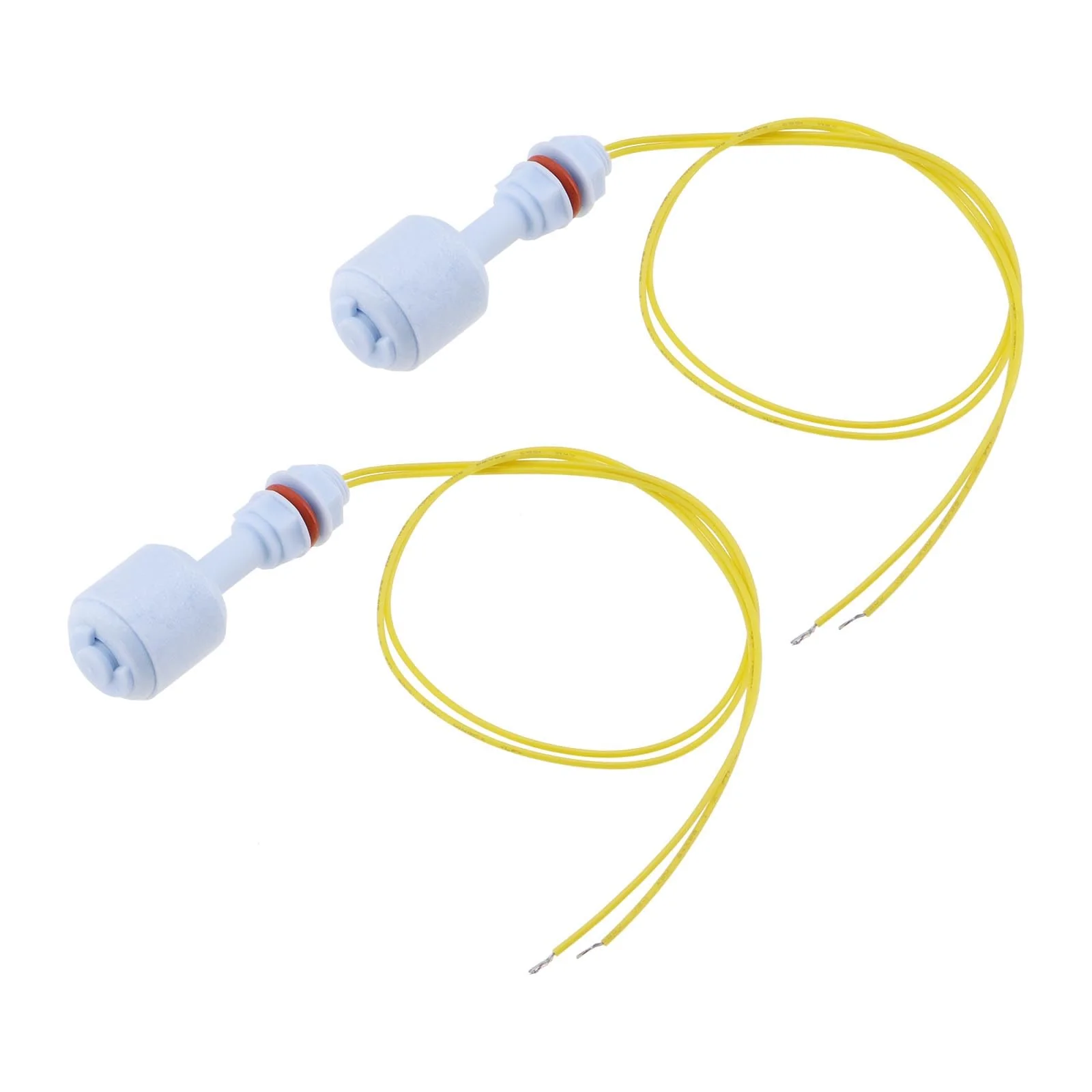 YINETTECH Pack of 2 Liquid Level Sensor PP Float Switch Float Sensor Switch with Wire Plastic Small Float Switch for Water Dispenser Water Heater Humidifier
