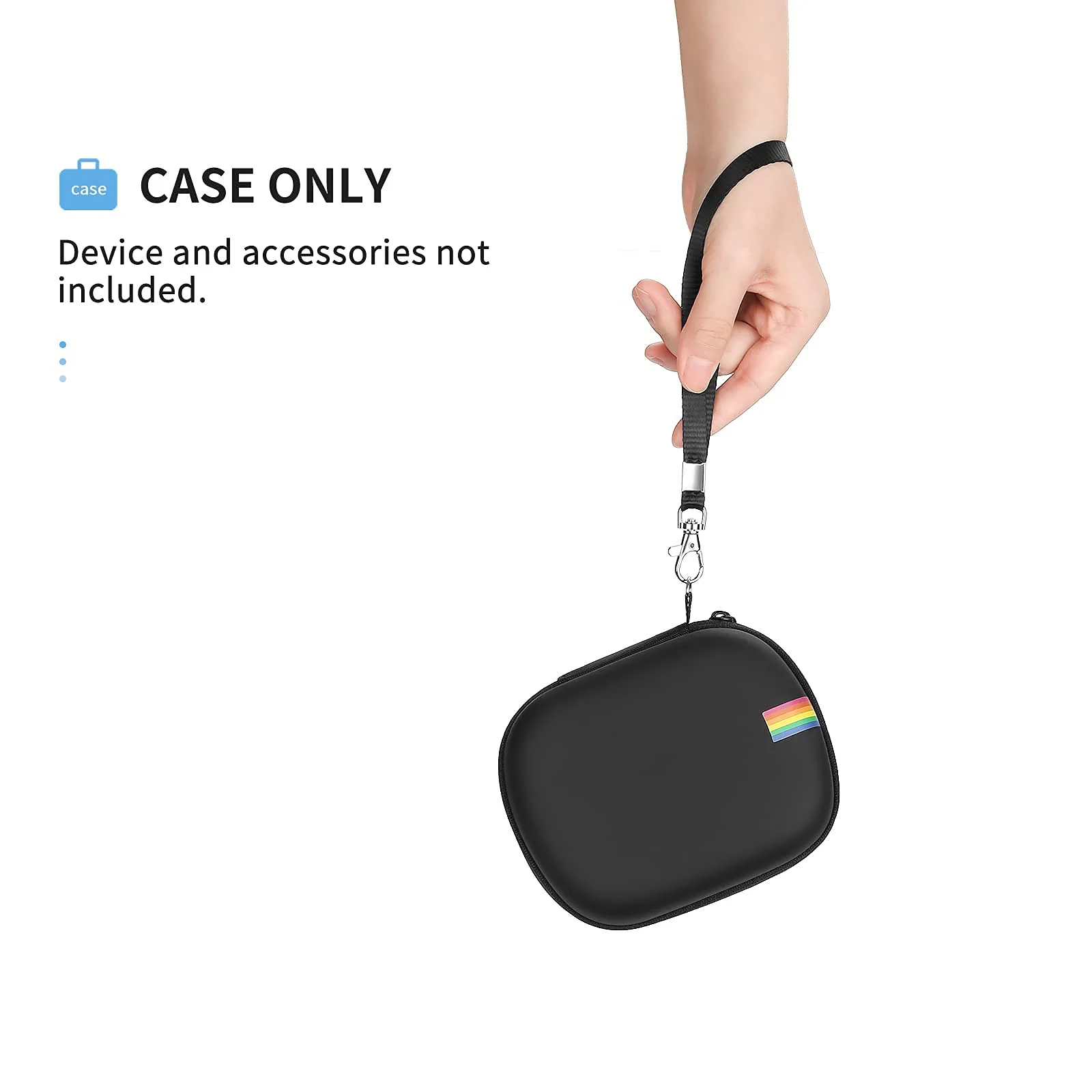 Yinke Case for Instant Camera, Hard Organizer Portable Carry Travel Cover Storage Bag Black - Image 3