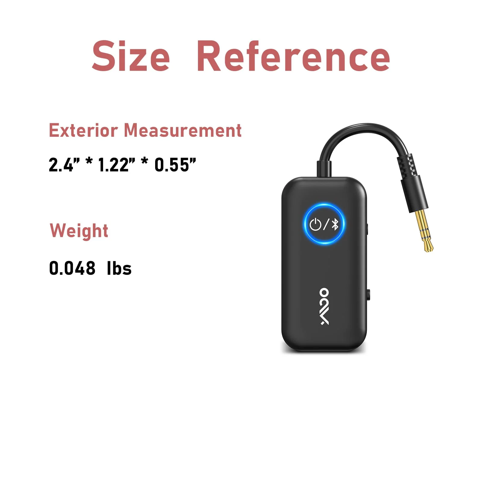 YMOO Bluetooth 5.3 Transmitter Receiver for TV/Airplane to 2 Headphones, Wireless Audio Adapter with Aptx/Aptx-HD Low Latency (<40ms), Aux Connector for Home Stereo/Bluetooth Earbuds/PC/Gym Black - Image 9