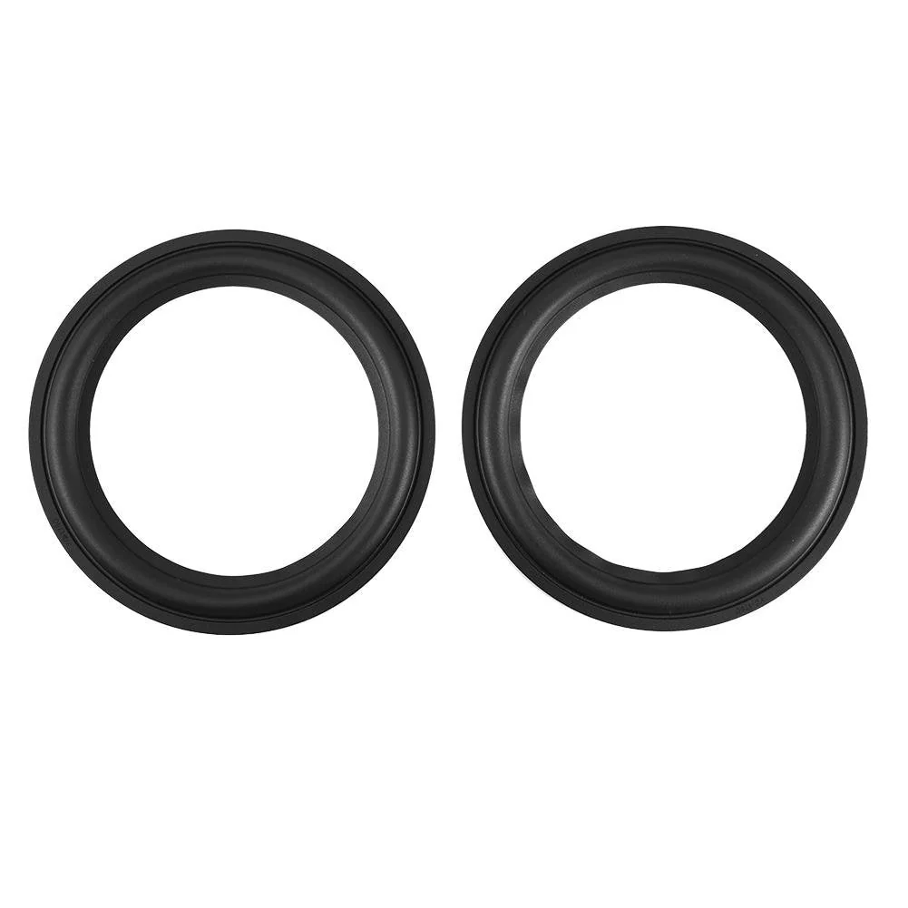 Yoidesu 2pcs Black Color 8 inch Rubber Speaker Surround Rings Replacement Parts for Speaker Repair or DIY,Perforated Rubber Speaker Foam Subwoofer Surround Foam Replacement Parts - Image 6