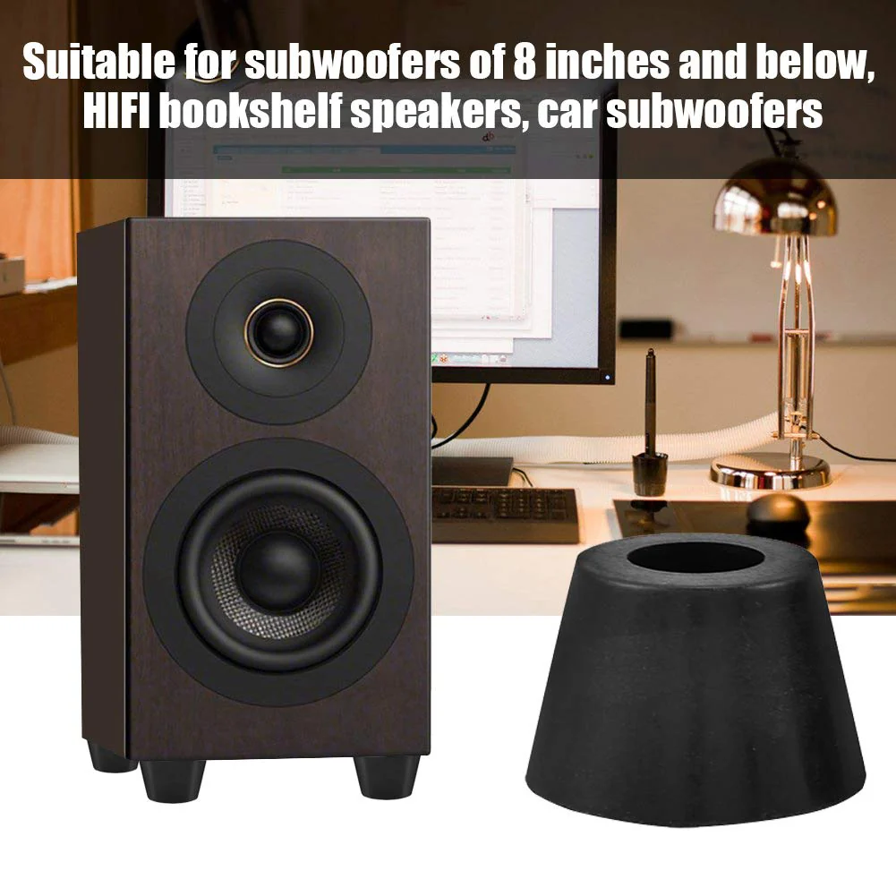 Yosoo- Round Rubber Feet Bumpers, Anti Scratch Screw-on Round Black Rubber Feet Bumpers Pads 8 Pcs 30x20mm Rubber Feet Anti-Vibration Base Pad Stand for Speaker Guitar Amplifier w/Screws - Image 7