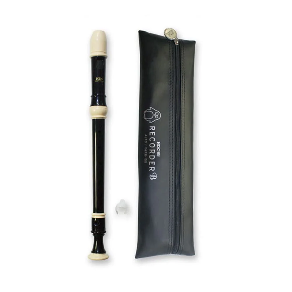 Youngchang Student Alto Recorder with Cleaning Rod, Case Bag Musical Instrument - (Black Alto German YARG-150) Alto German YARB-150