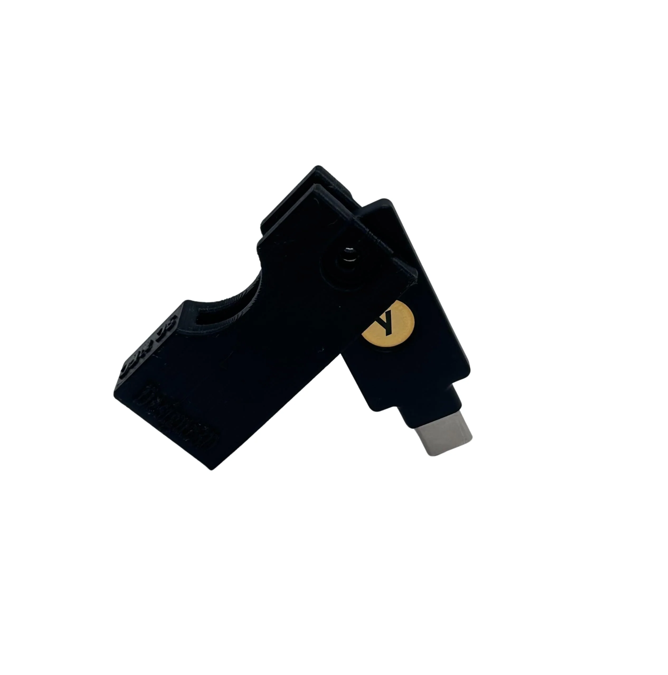 Yubikey Protector Flip Case Keychain Holder (5 NFC / 5C NFC) (Black, 5C NFC)