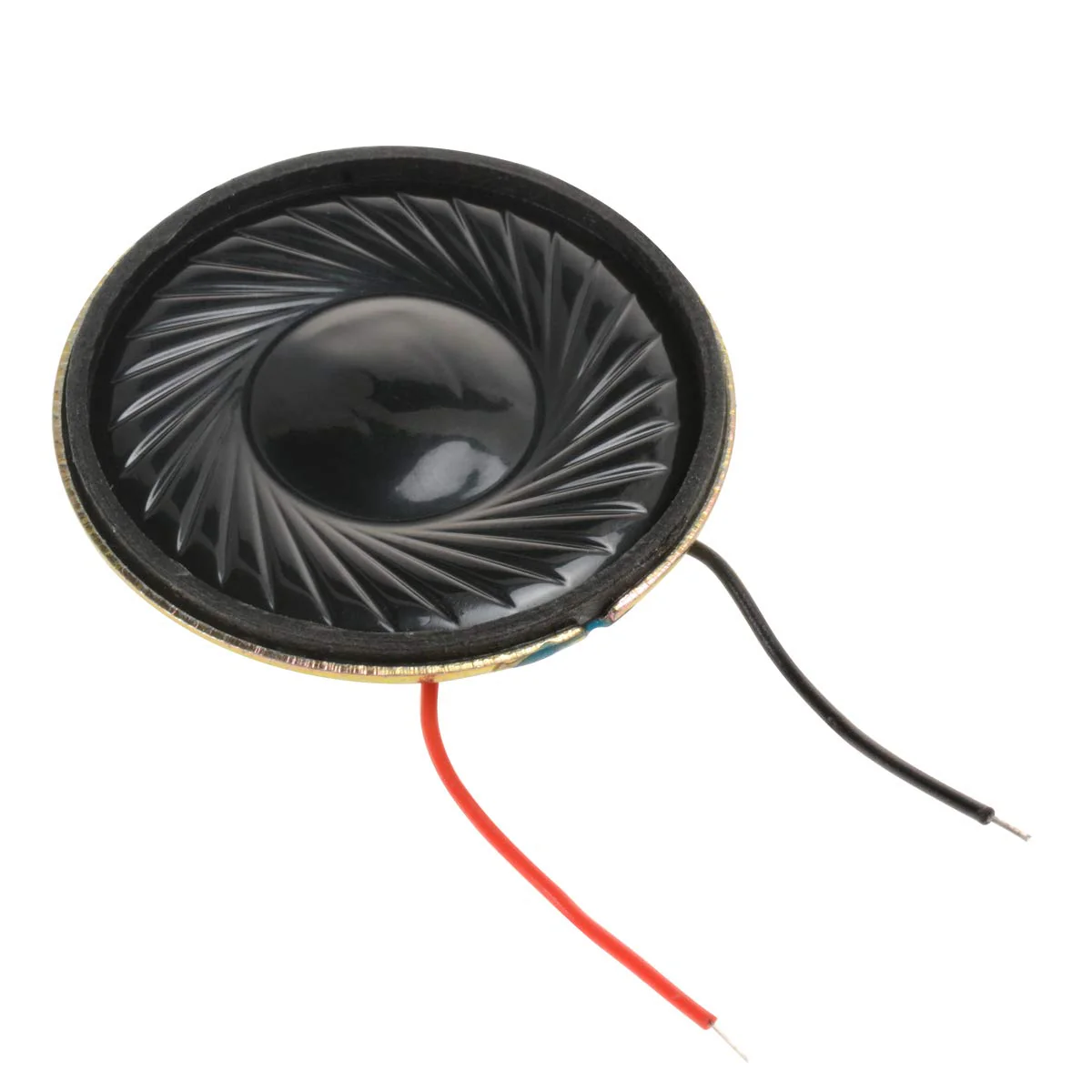 YXQ 1W 8 Ohm Micro Internal Speaker Loudspeaker 2800Hz 31mm Dia Round Metal Shell Wire (4Pcs) - Image 3