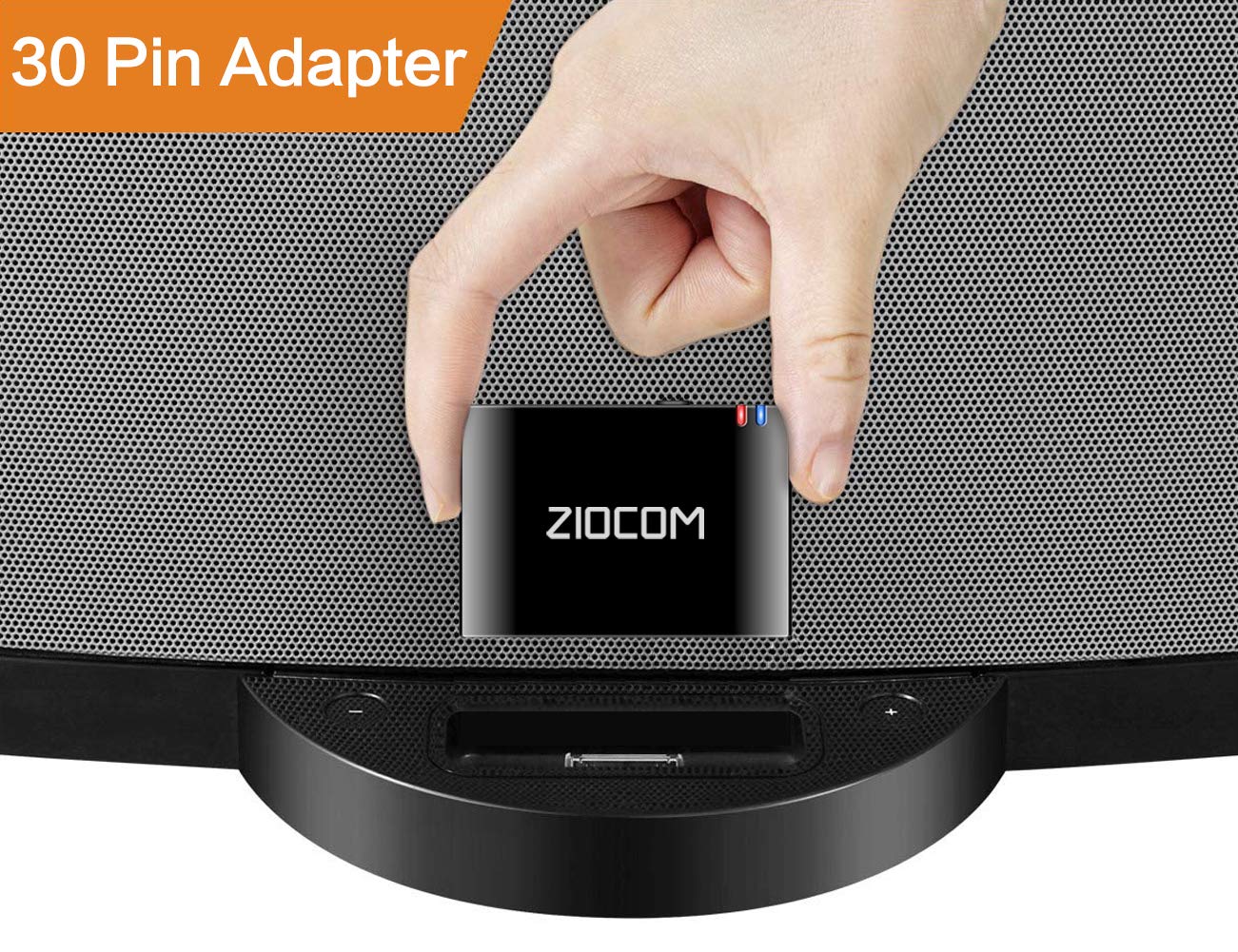 ZIOCOM 30 Pin Bluetooth Adapter Receiver for Bose iPod iPhone SoundDock and Other 30 pin Dock Speakers with 3.5mm Aux Cable(Not for Car and Motorcycles),Black - Image 3