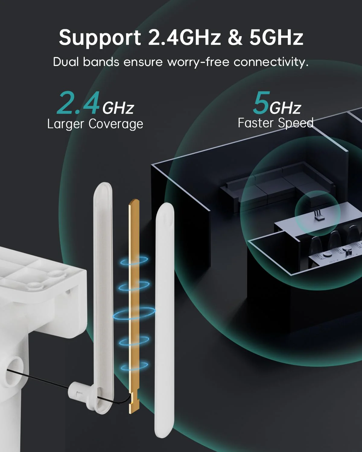 ZUMIMALL 5MP 5G Security Camera Outdoor, 24/7 Recording Security Camera, WiFi Cameras for Home Security Outdoor, Plug-in Power, 360° Auto Tracking, Noise Detect, SD Card&Cloud, Works with Alexa, IP66 White 5G+5MP - Image 4