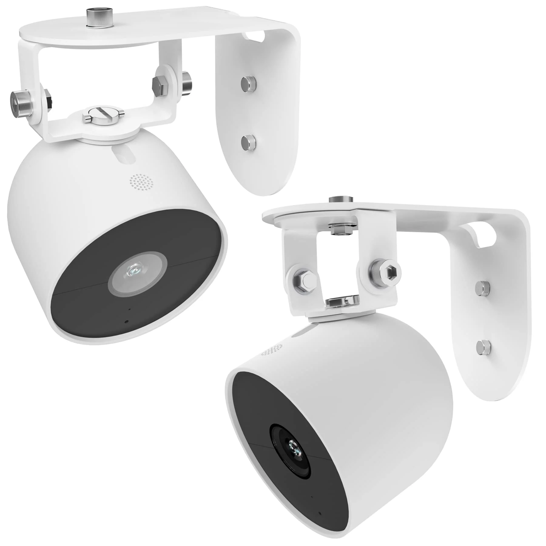 Zwolf Metal Wall Mount for Google Nest Cam Outdoor Battery 2nd Generation , Anti-Drop , Provide Better Viewing Angles (Pack of 2) Pack of 2
